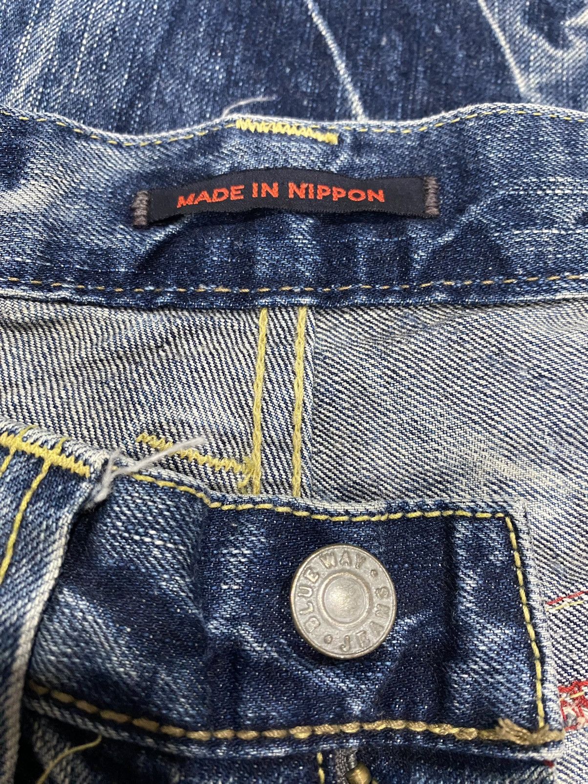 Designer × Japanese Brand Blue Way Flare Boot Cut Ladies Denim Jeans W32” Size 32" / US 10 / IT 46 - 17 Thumbnail