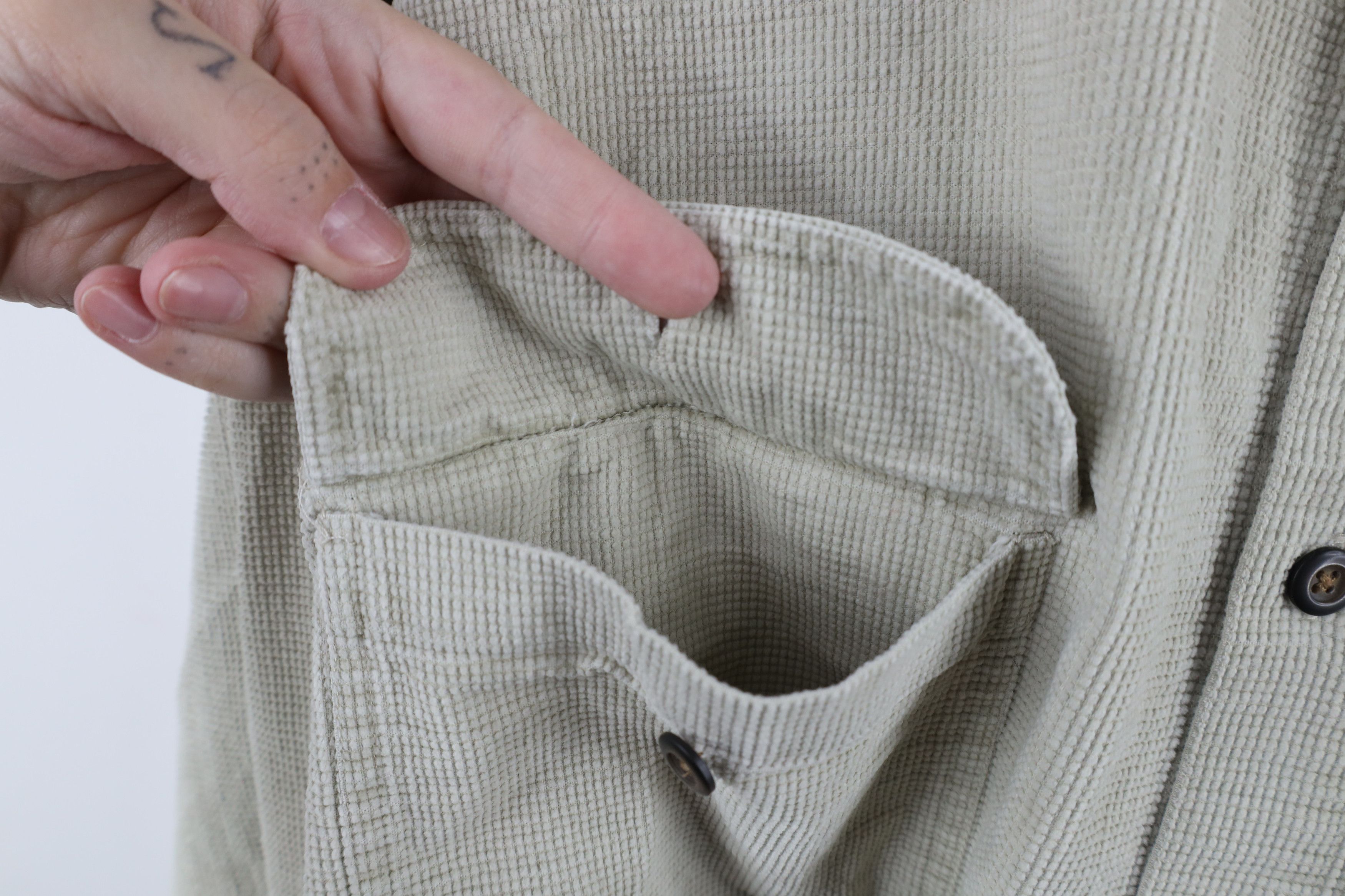 Vintage Vintage 90s Streetwear Heavyweight Collared Button Shirt Size US L / EU 52-54 / 3 - 4 Thumbnail
