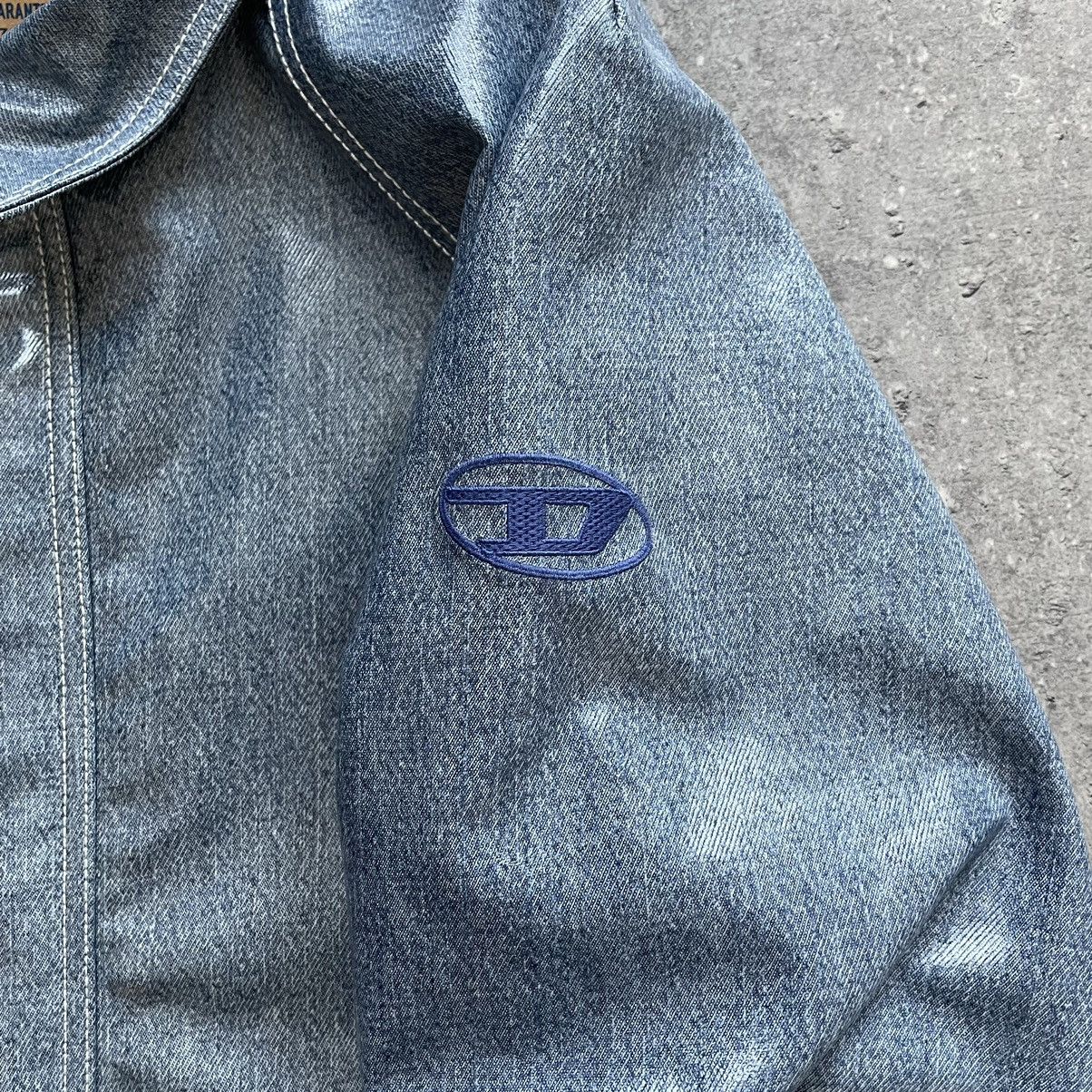 Diesel D-Sury Giacca Raincoat Denim Jacket Size US XL / EU 56 / 4 - 8 Thumbnail