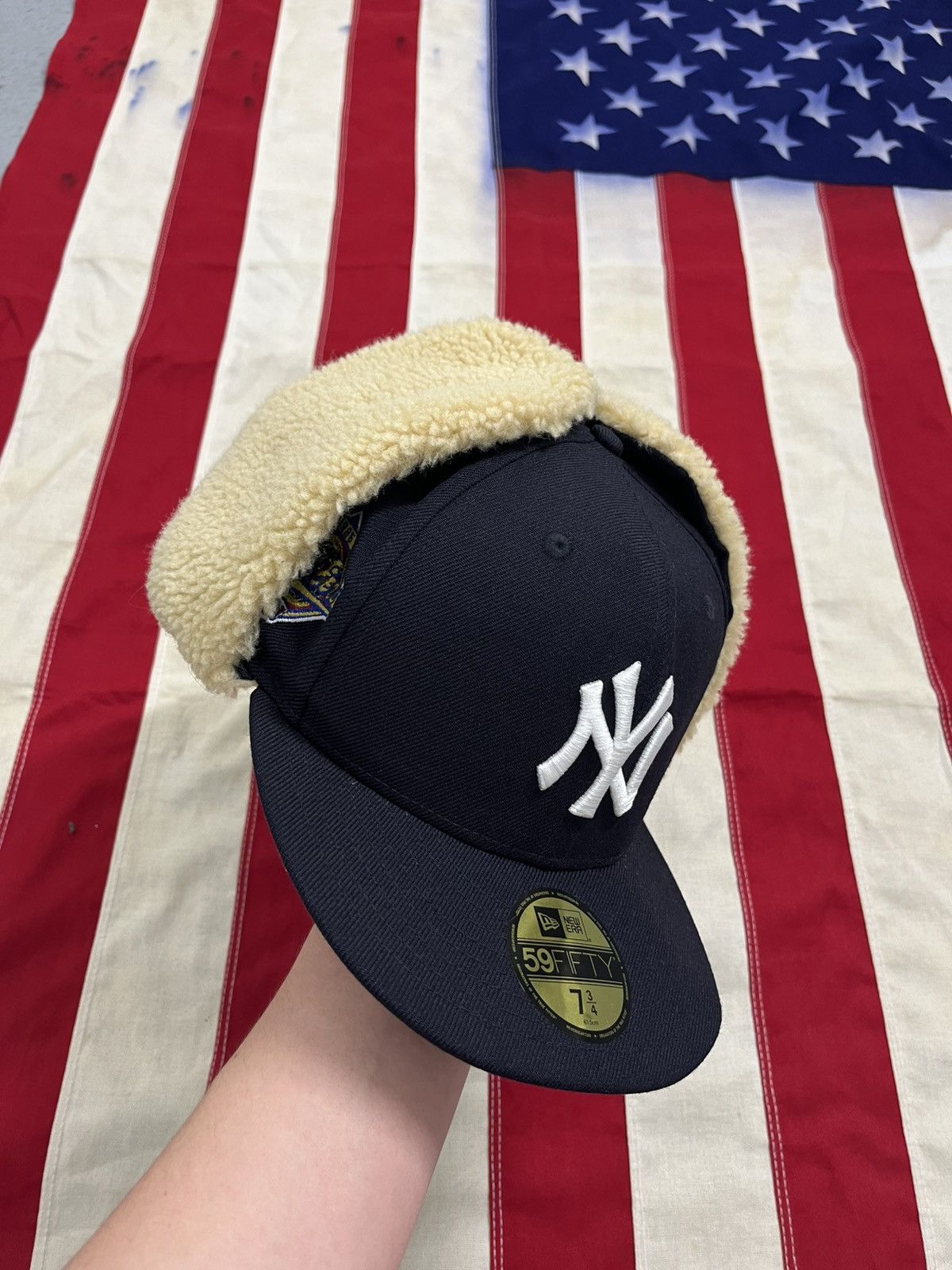 Cooperstown Collection New Era New York Yankees Wool Ear Flap 59FIFTY Fitted Cap Size ONE SIZE - 1 Thumbnail