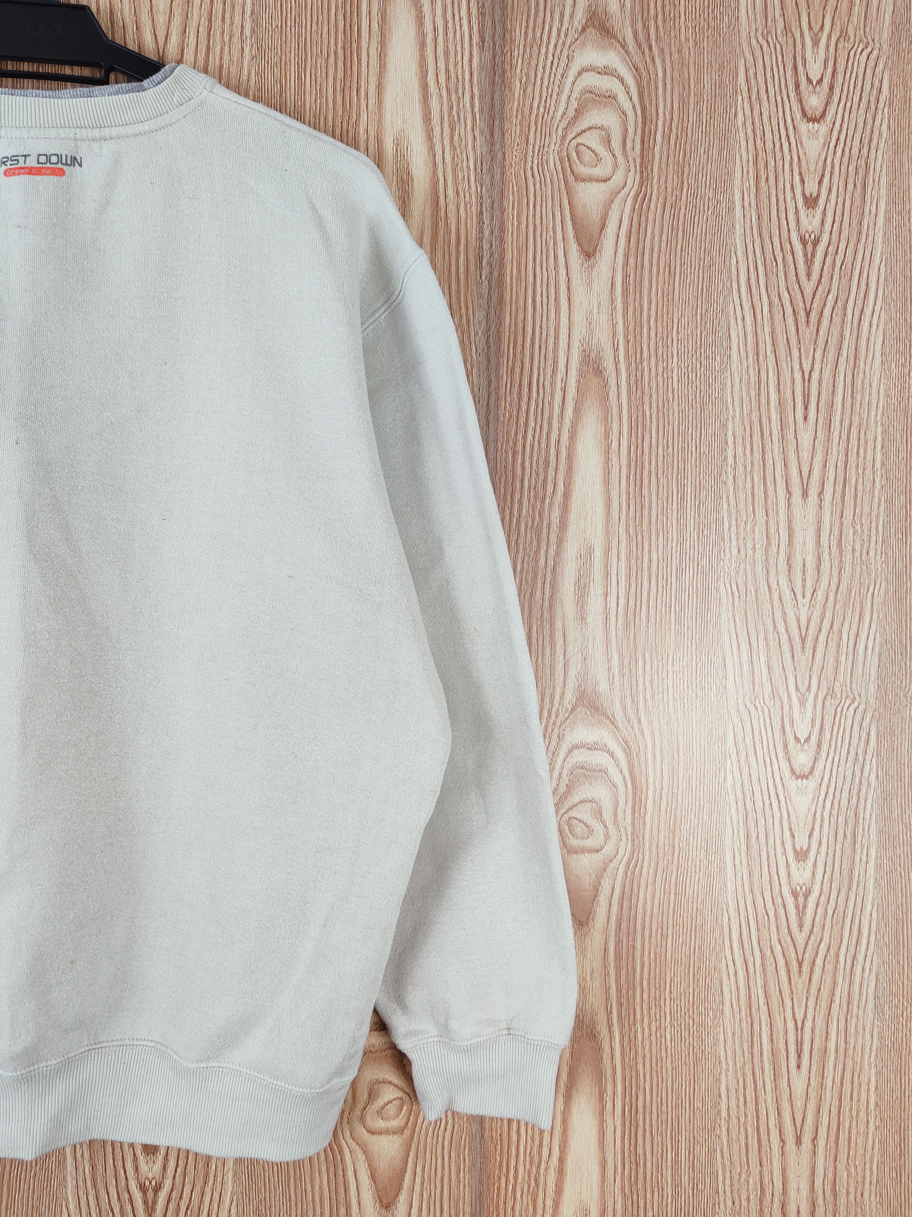 Japanese Brand × Vintage Vintage 💥 First Down Ivory Sweatshirts (nice material) Size L / US 10 / IT 46 - 11 Thumbnail