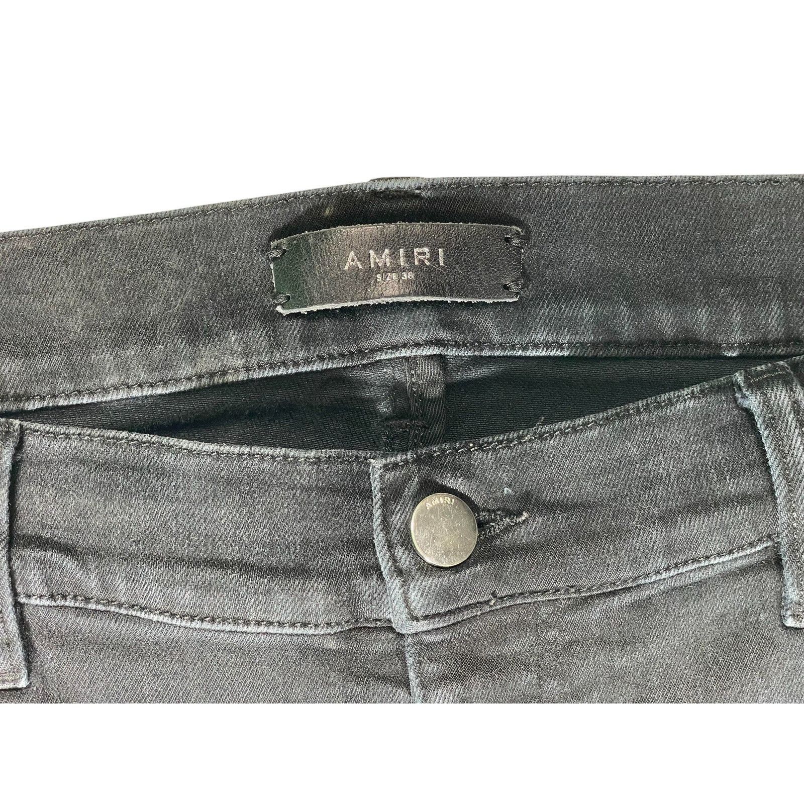 Amiri Amiri 'Old English' Black Jeans Size US 38 / EU 54 - 4 Thumbnail