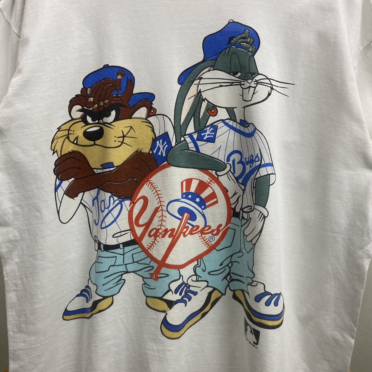 Cartoon Network × Vintage × Warner Bros Vintage Tazmania Warner bros x MLB Yankees Tshirt 1993 Size US M / EU 48-50 / 2 - 5 Thumbnail
