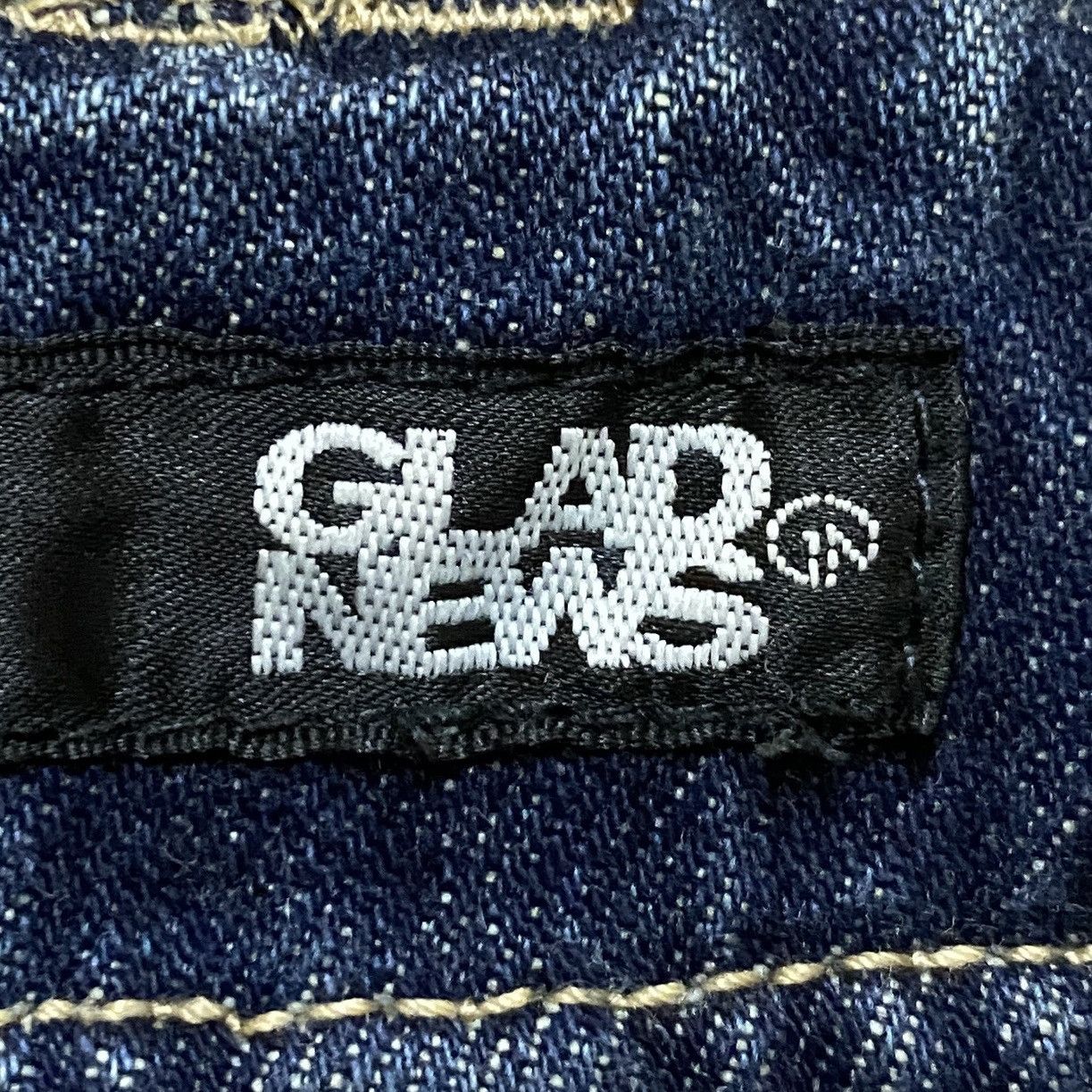 If Six Was Nine × Japanese Brand × Le Grande Bleu (L.G.B.) Rare Design Vintage Brand Glad News Ripped Spike Jeans 1990s Size US 29 - 9 Thumbnail