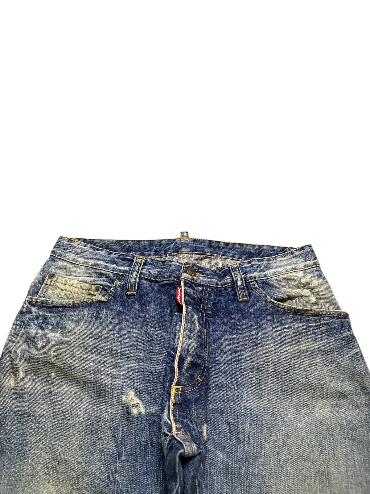 Dsquared2 Vintage Dsquared Mud Wash Distressed Jeans Size US 33 - 5 Thumbnail