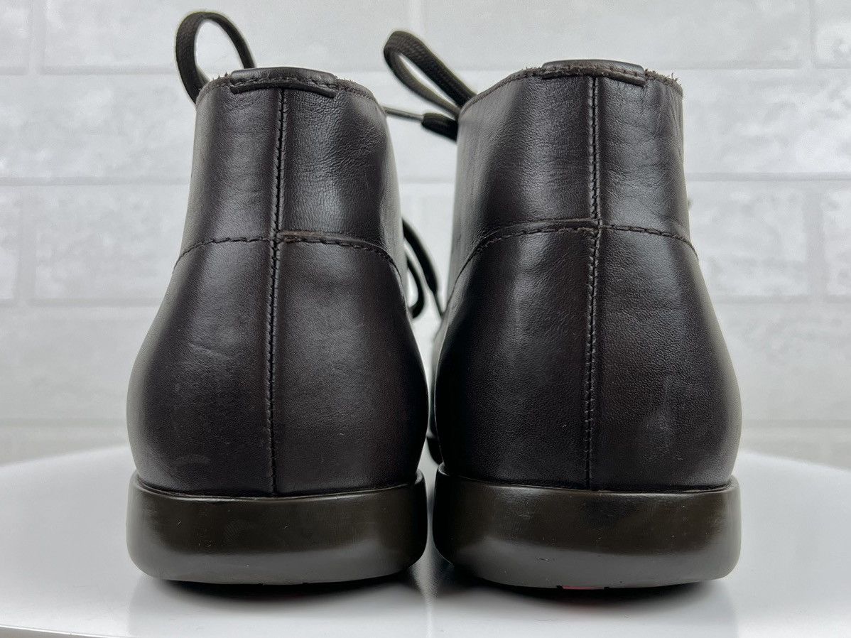 Prada PRADA Boots Leather Shoes Rubber Sole Red Tab Brown Men's Size US 9 / EU 42 - 8 Thumbnail