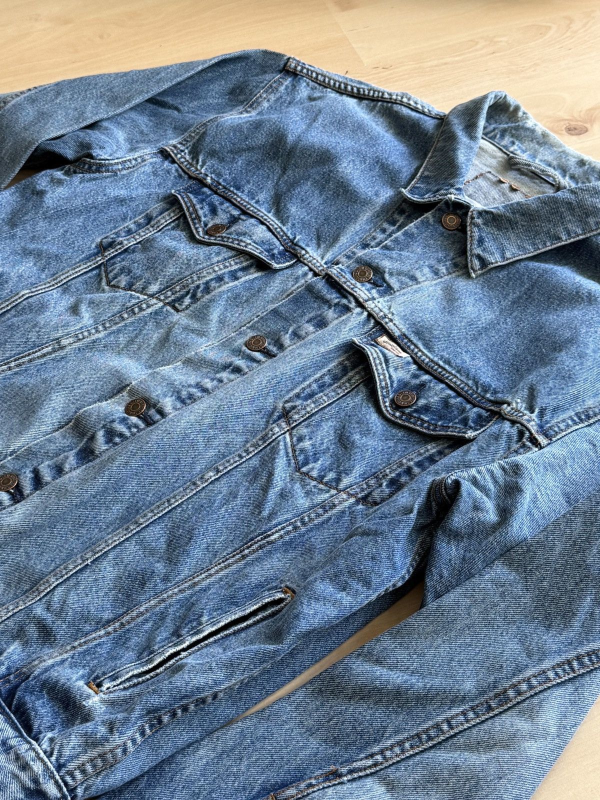 Levi's 2000’s Levi’s Signature denim trucker jacket vintage Size US XL / EU 56 / 4 - 4 Thumbnail