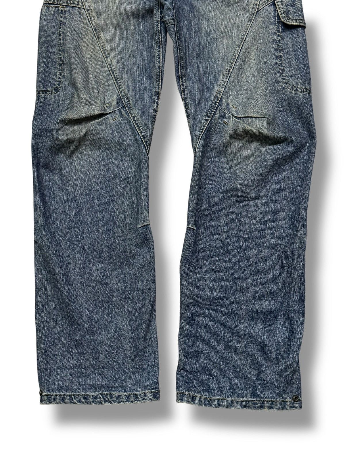 Japanese Brand Vintage Mysty Woman Y2K Japanese Cargo Panel Denim Jeans W32 Size 32" / US 10 / IT 46 - 6 Thumbnail