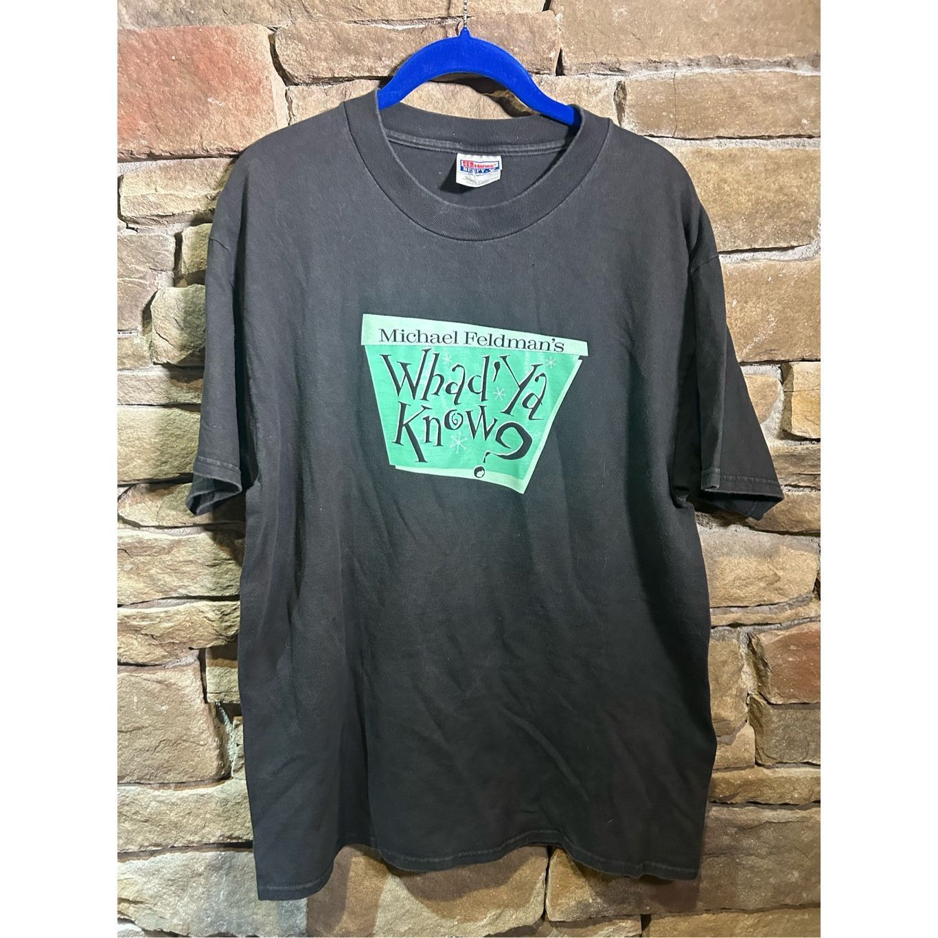 Vintage Size L - Vintage 1990s Whad’ ya know Tshirt promo Micheal F Size US L / EU 52-54 / 3 - 1 Thumbnail