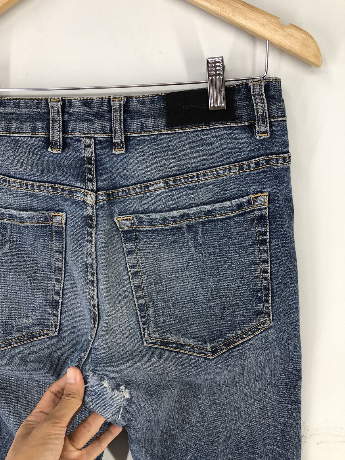 Represent Clo. Represent Destroyer Denim Rockstar Blue Skinny Jeans Size US 28 / EU 44 - 14 Thumbnail