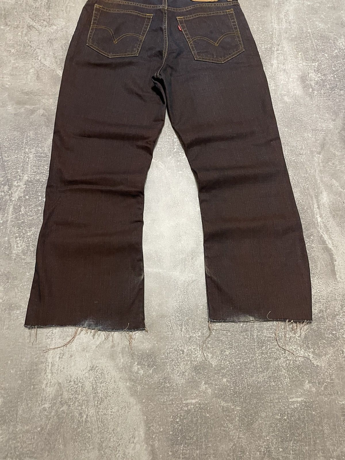 Levi's × Levi's Vintage Clothing × Vintage Vintage Levis 517 Washed Garment Dye Distressed Jeans Size US 34 / EU 50 - 4 Thumbnail