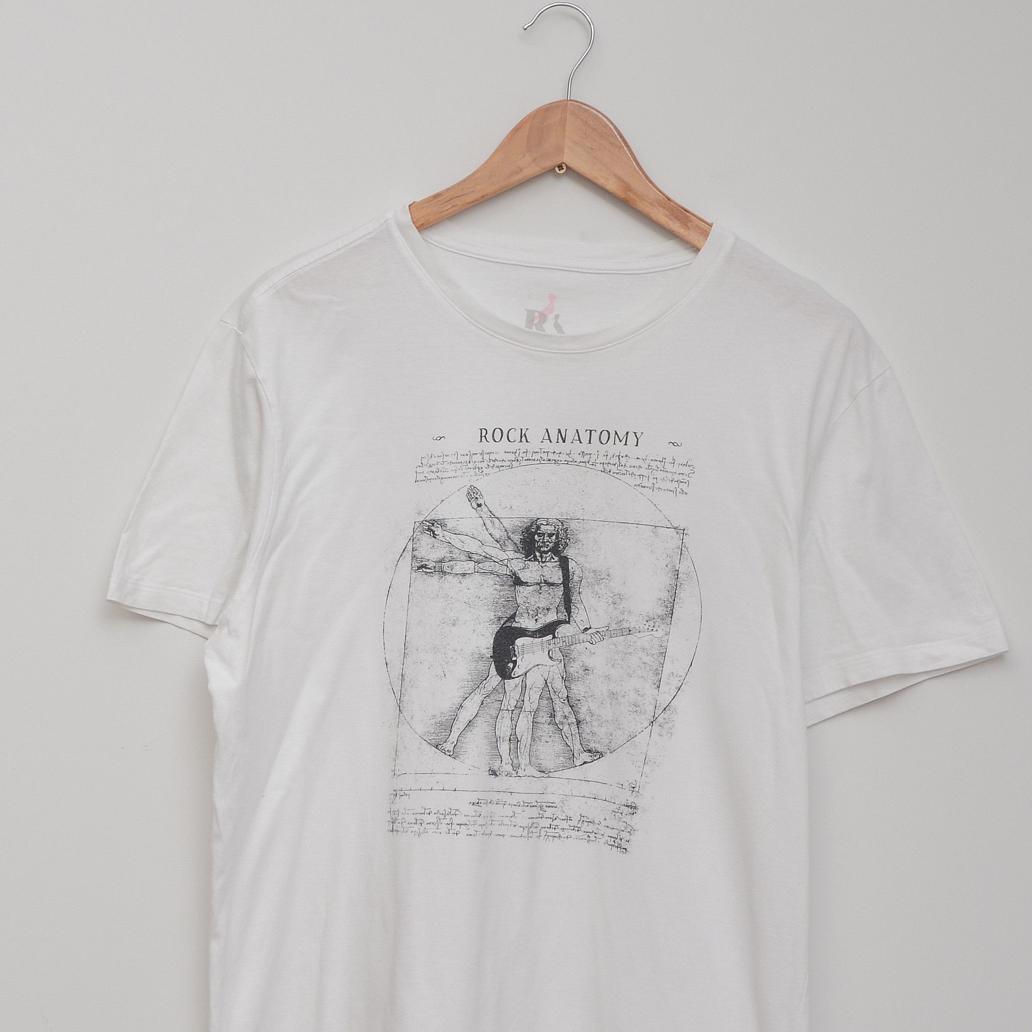 Band Tees Rare RESERVA Rock Anatomy T-Shirt Sz L Vitruvian Graphic Tee Size US L / EU 52-54 / 3 - 2 Thumbnail