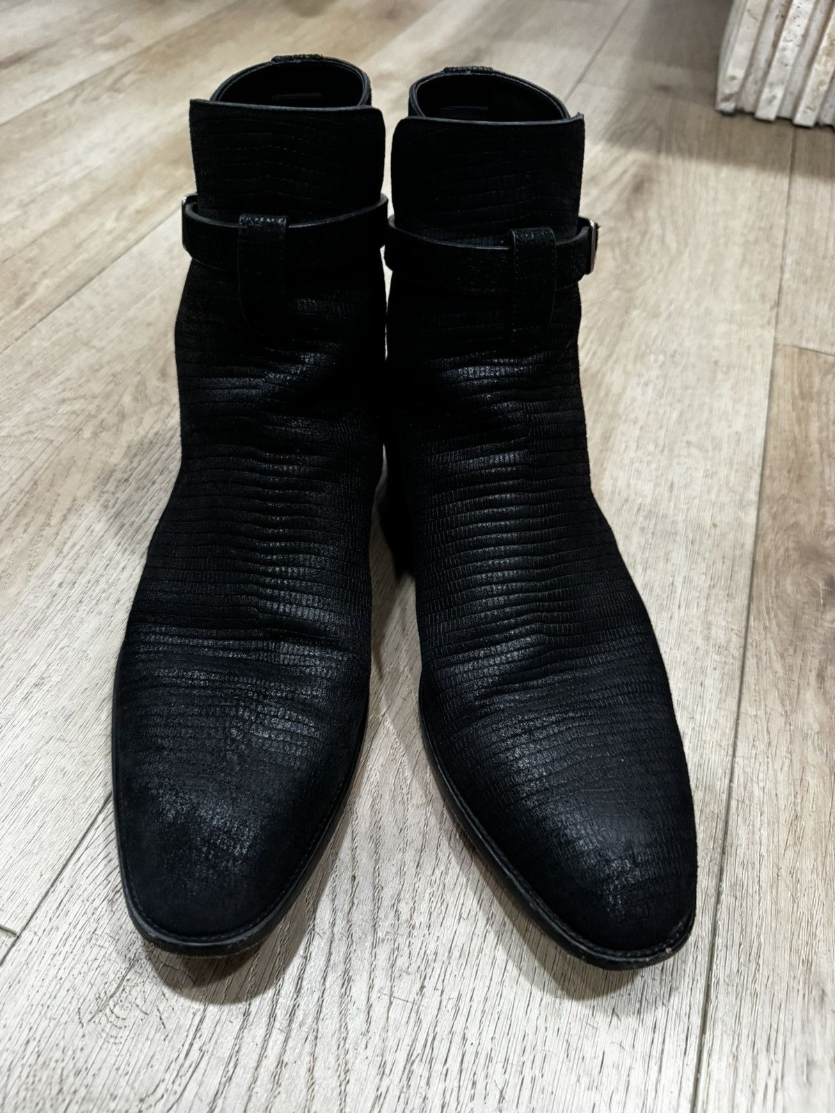 Saint Laurent Paris Embossed Jophur Boots Size US 9 / EU 42 - 2 Thumbnail