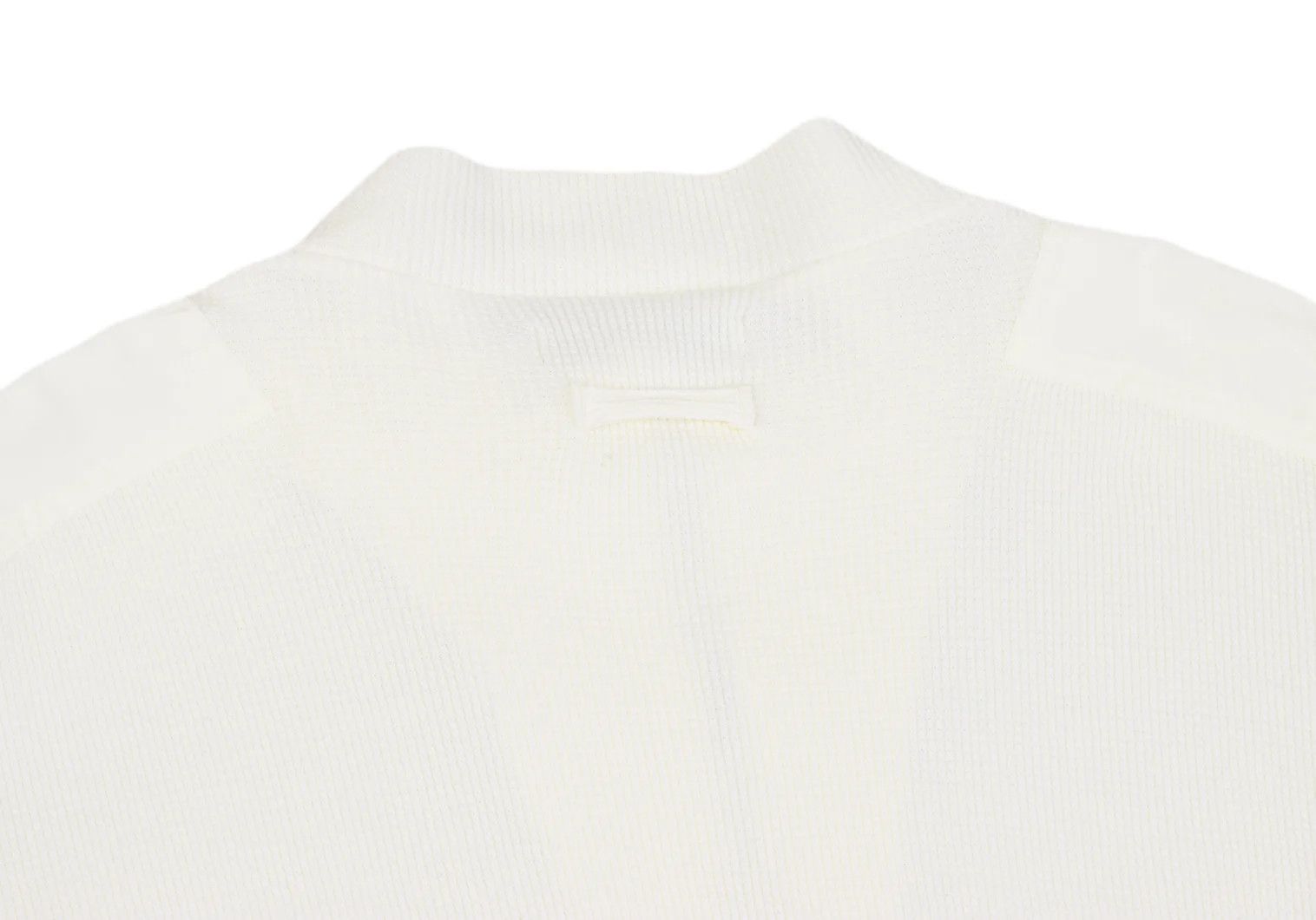 Jean Paul Gaultier Waffle Half-Zip Cut and Sewn Top in Natural Color Size US M / EU 48-50 / 2 - 12 Thumbnail