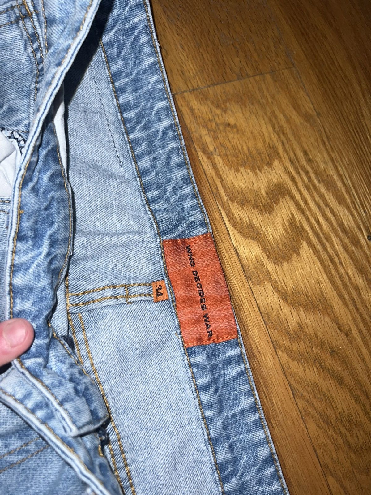 Who Decides War Who Decides Ware Embroidered Denim Size US 34 / EU 50 - 3 Thumbnail