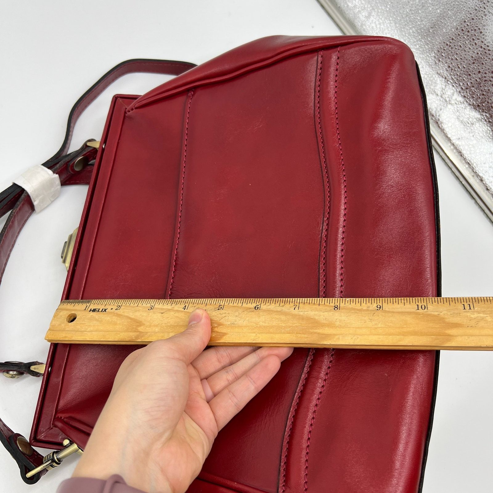 Other Patricia Nash Discovery Brianza Leather Frame Bags Ruby Red Size ONE SIZE - 7 Thumbnail