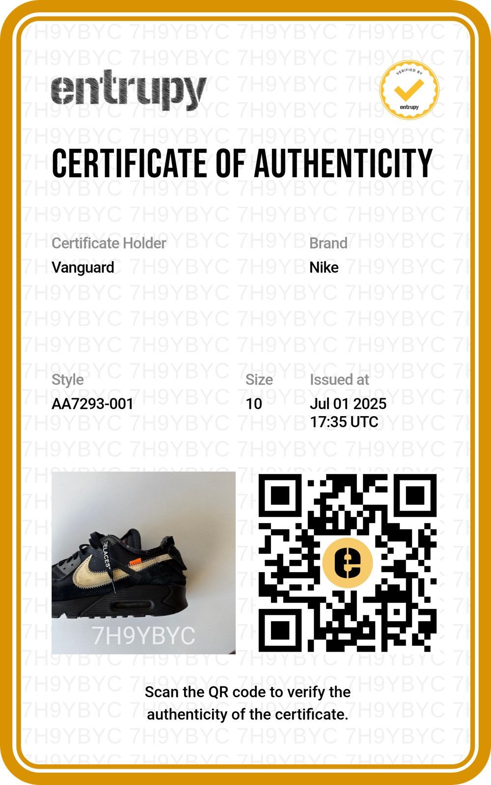 Nike × Off-White 2019 Off White x Nike Air Max 90 Black Size US 10 / EU 43 - 18 Thumbnail