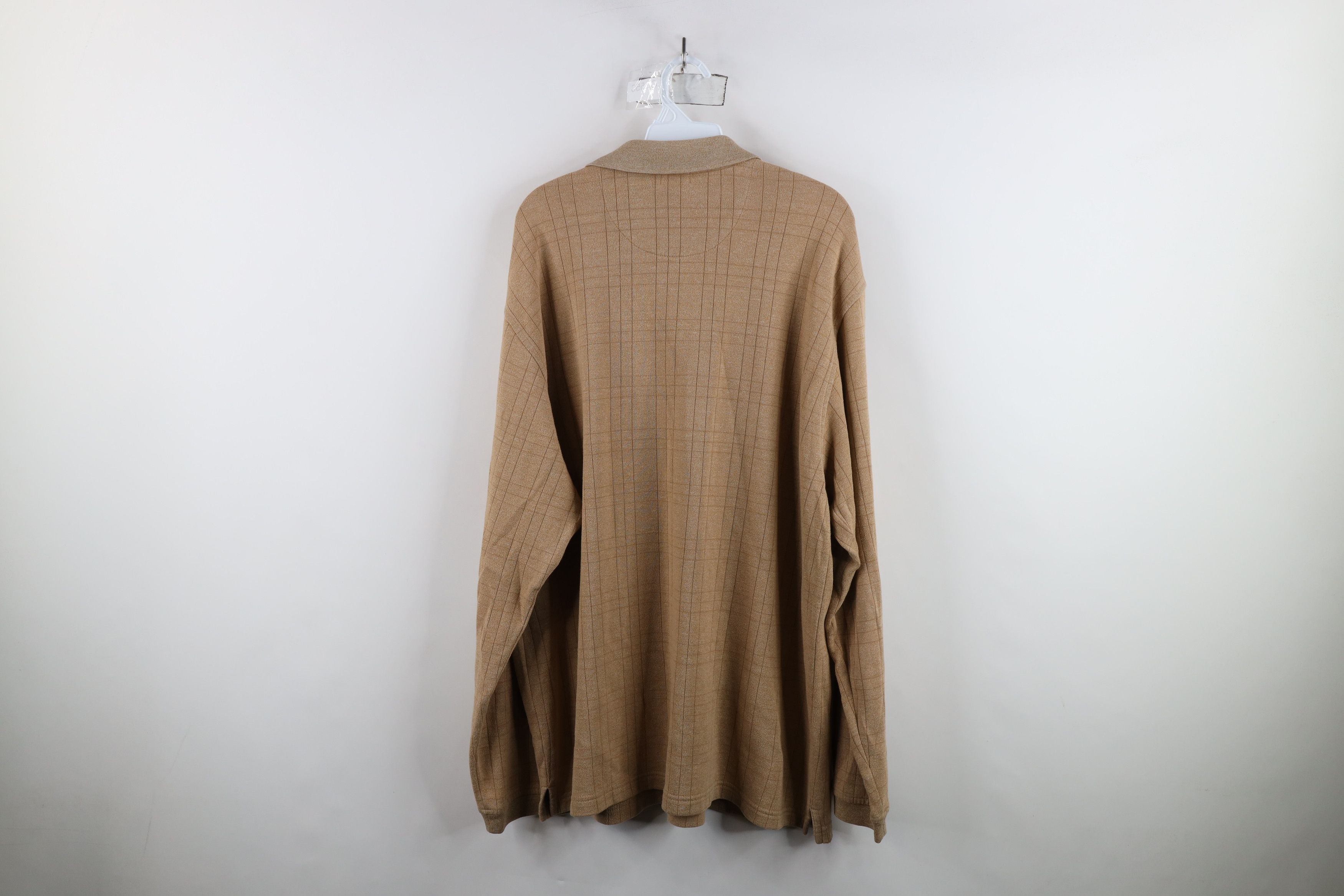 Vintage Vintage 90s Streetwear Fit Knit Long Sleeve Rugby Polo Shirt Size US XL / EU 56 / 4 - 9 Thumbnail