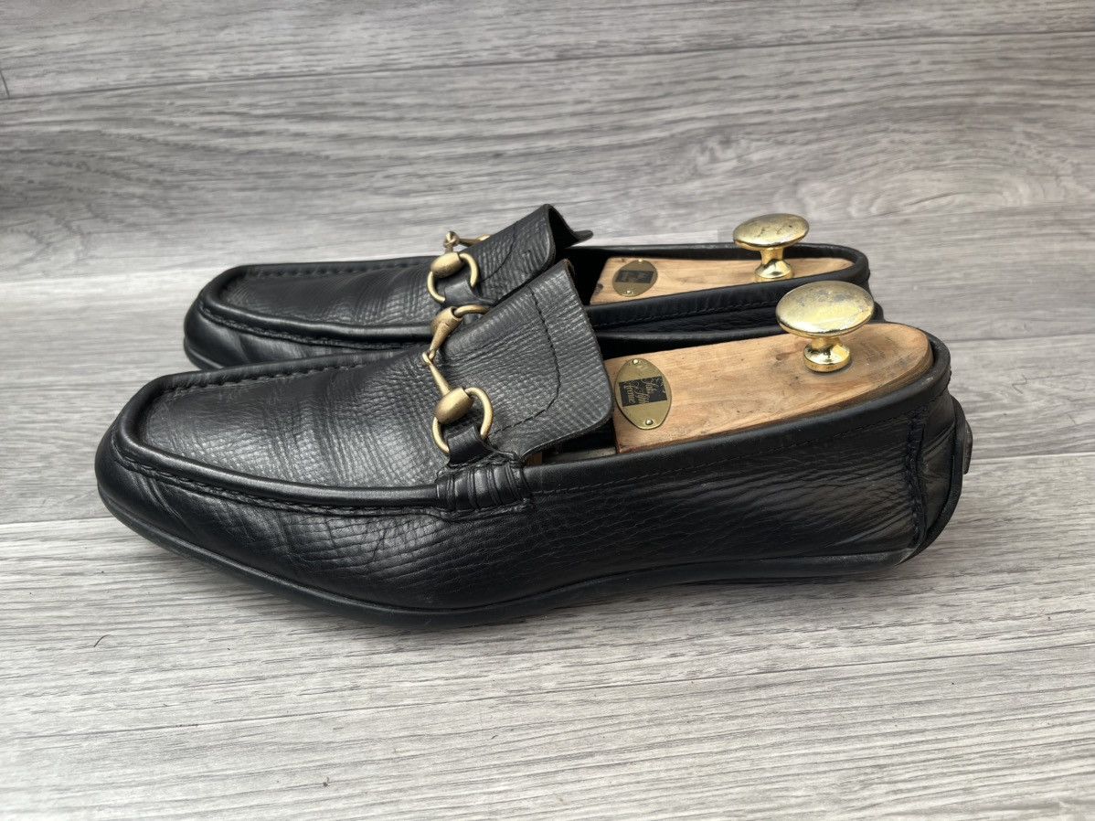 Gucci Gucci horsebit black leather loafers sz 43.5 Size US 10.5 / EU 43-44 - 4 Thumbnail