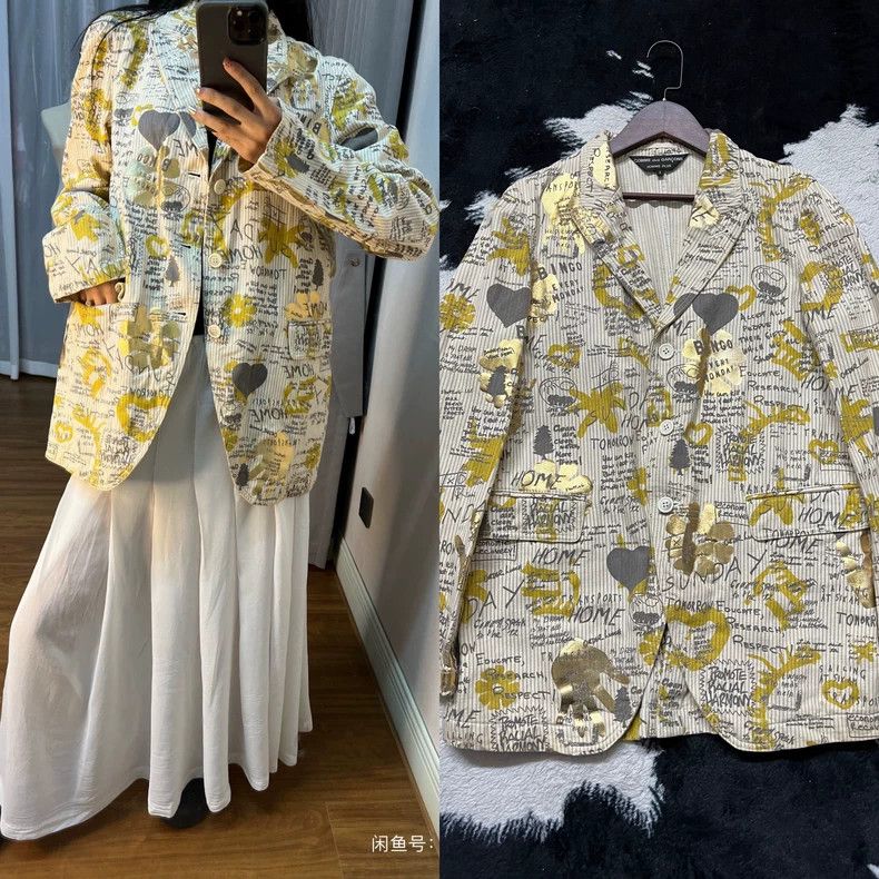 Comme des Garcons Comme Des Garcons Graffiti suit jacket Size S / US 4 / IT 40 - 3 Thumbnail
