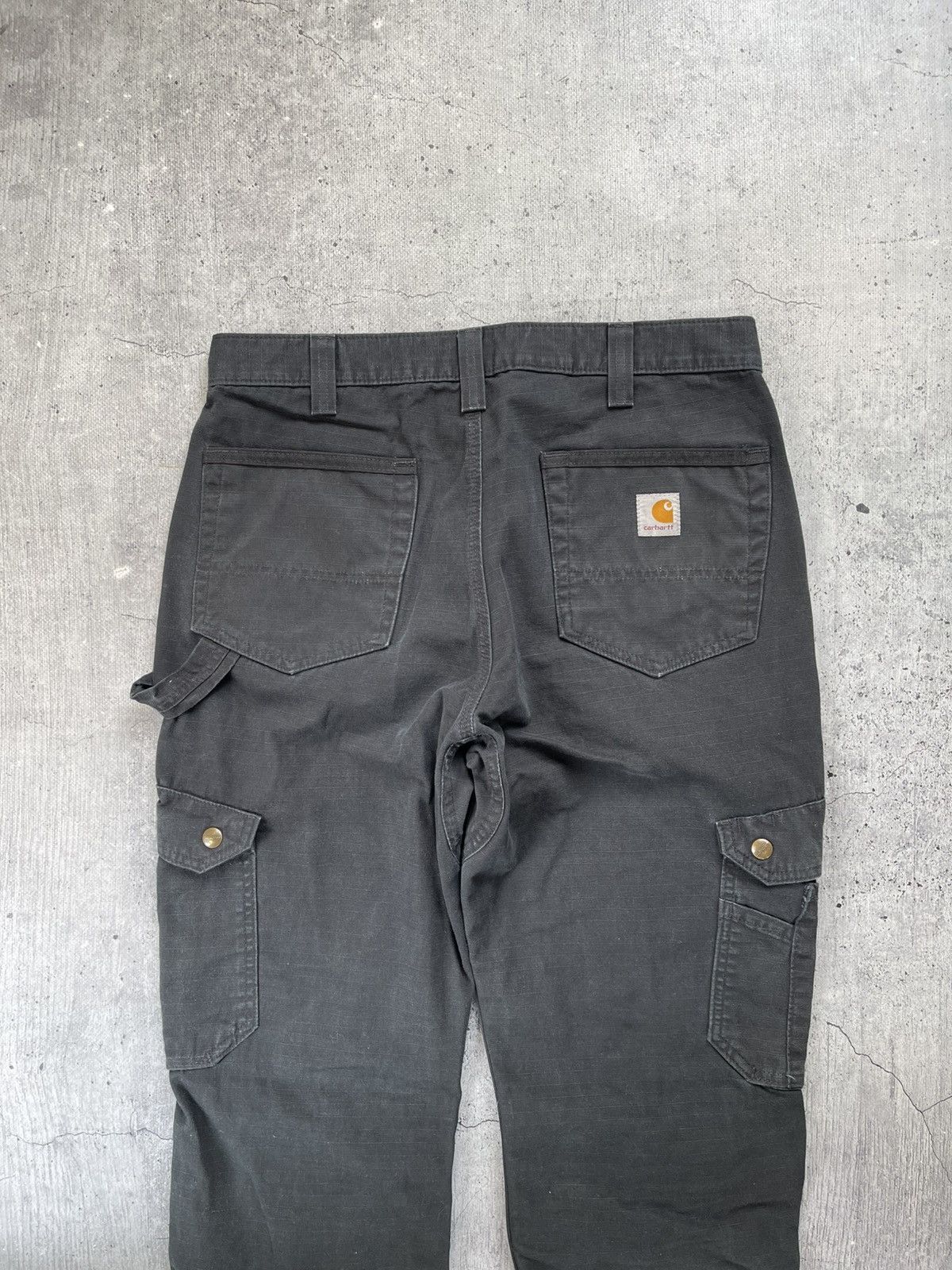 Carhartt × Vintage (33x32) Crazy Faded Vintage Carhartt Carpenter Pants Size US 33 - 2 Thumbnail
