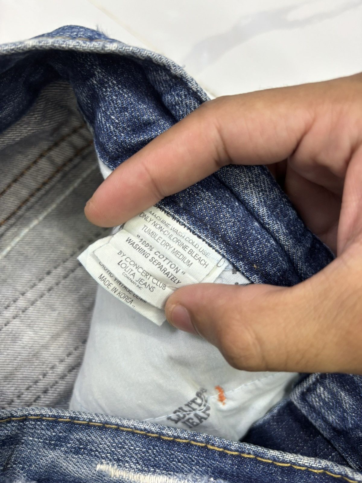Kapital 💥LOLITA YOSHITOMO NARA DISTRESSED DENIM JEANS Size US 31 - 11 Thumbnail