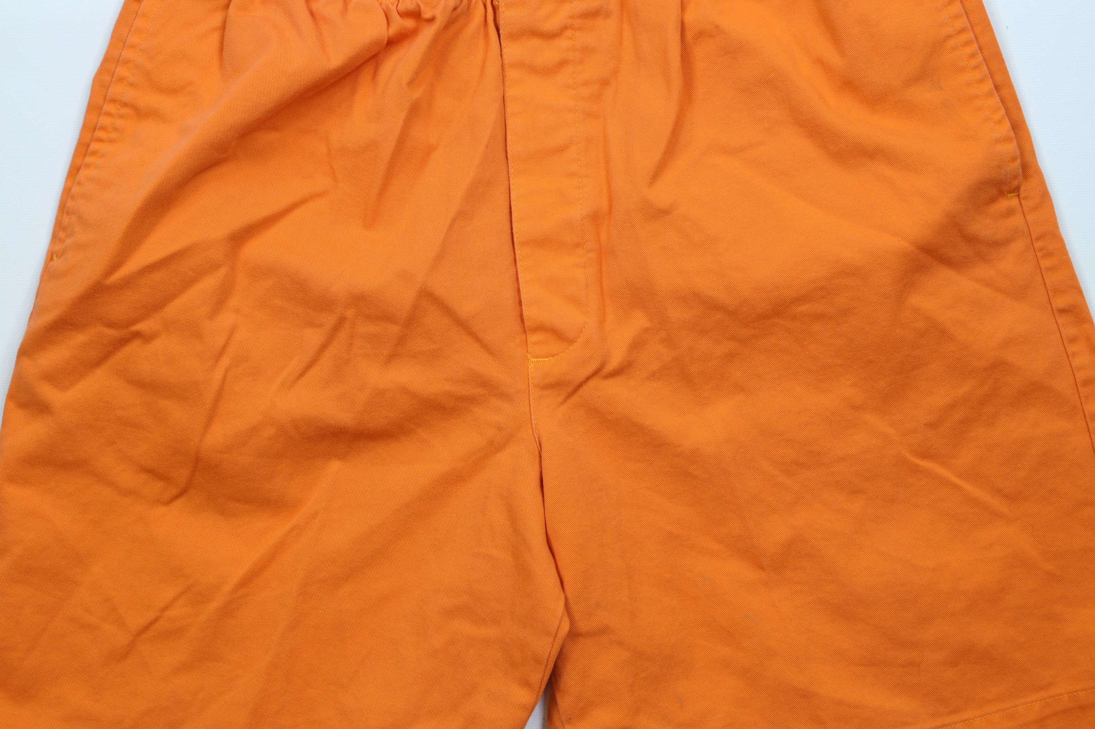 J.Crew × Vintage Vintage 90s J Crew Cotton Above Knee Shorts Orange USA Size US 34 / EU 50 - 3 Thumbnail