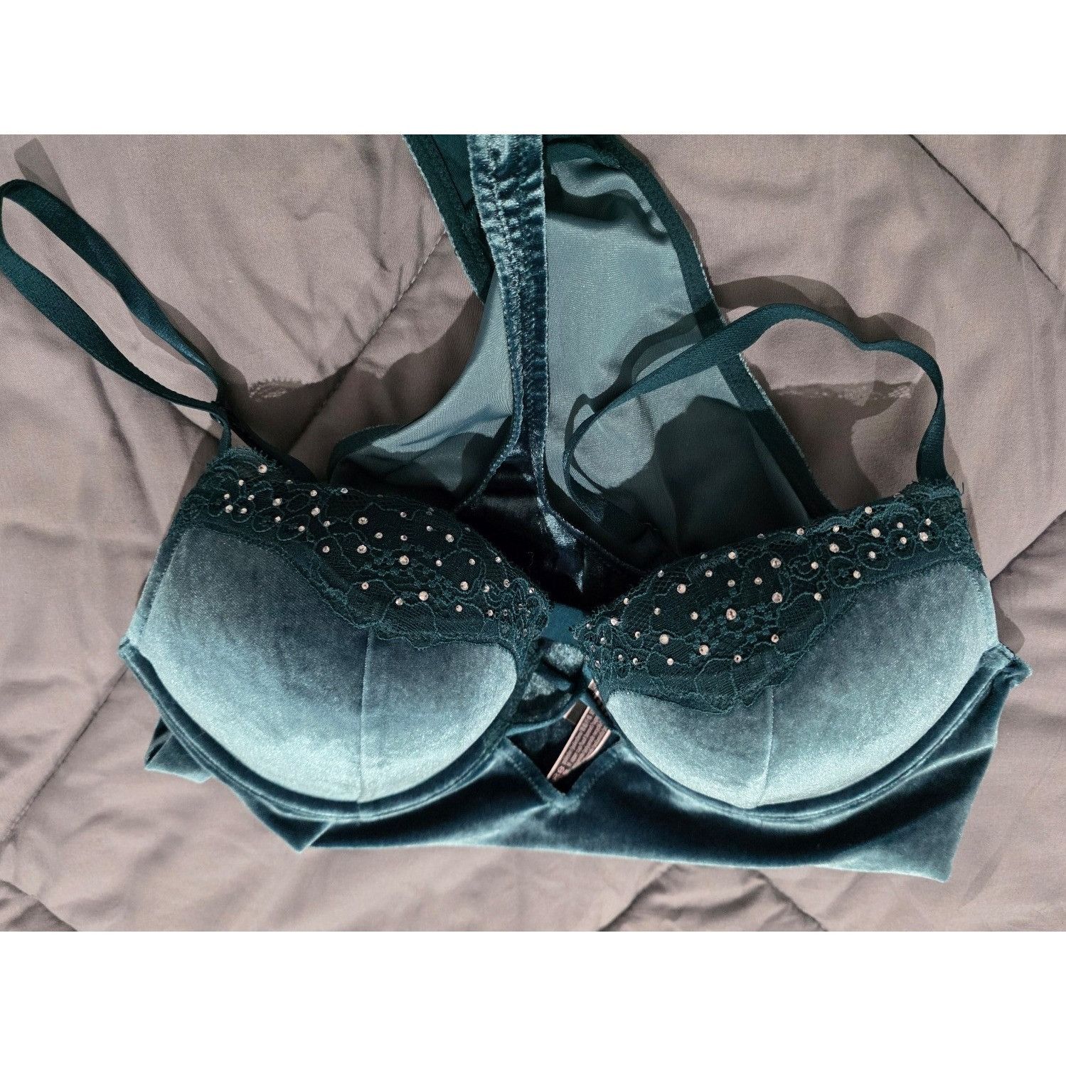 Victoria's Secret Victoria's Secret Bombshell Size Medium Velvet Teddy w Rhine Size ONE SIZE - 5 Thumbnail