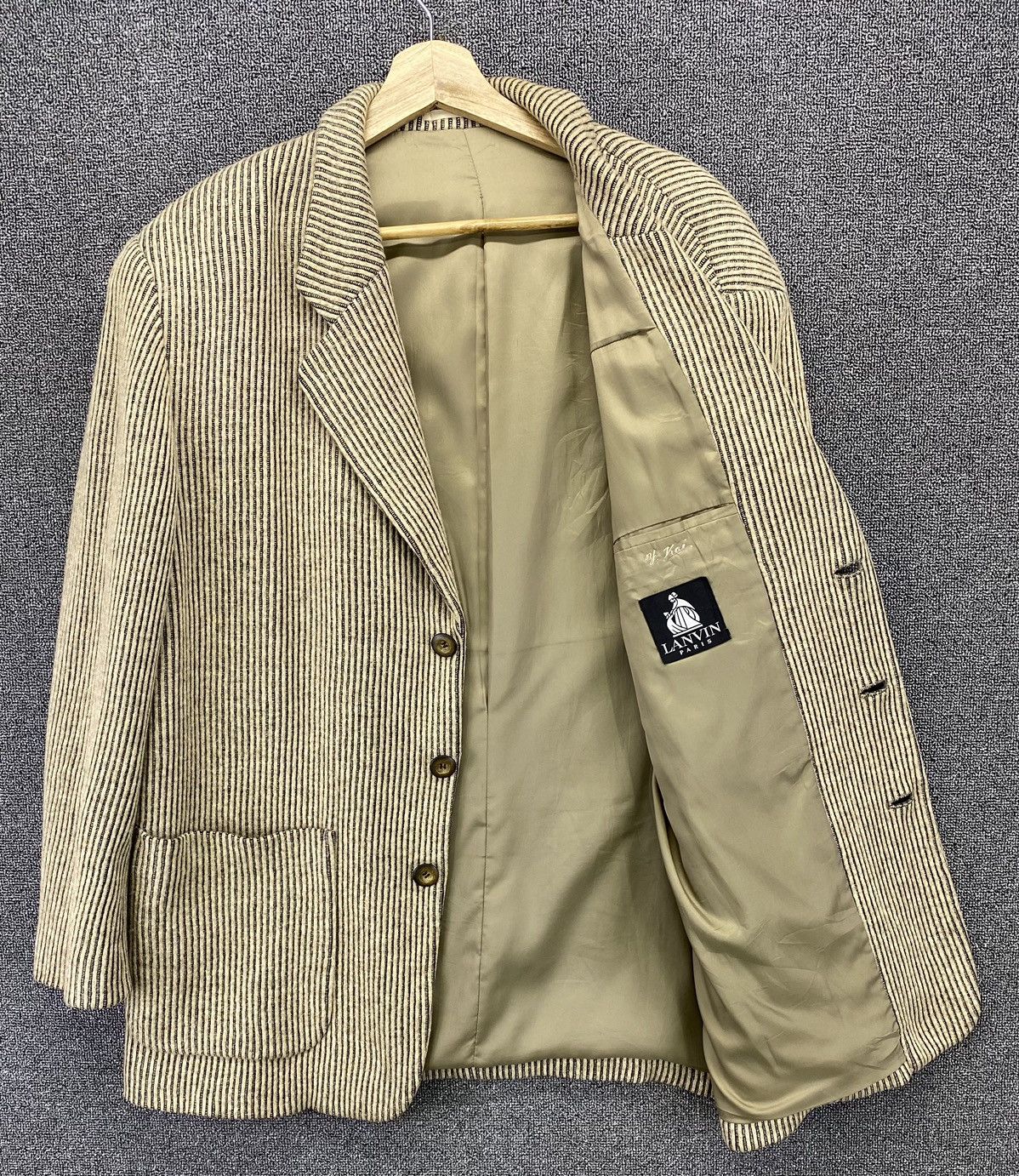 Lanvin Vintage Lanvin Paris Corduroy Coat Jacket Size US L / EU 52-54 / 3 - 1 Thumbnail