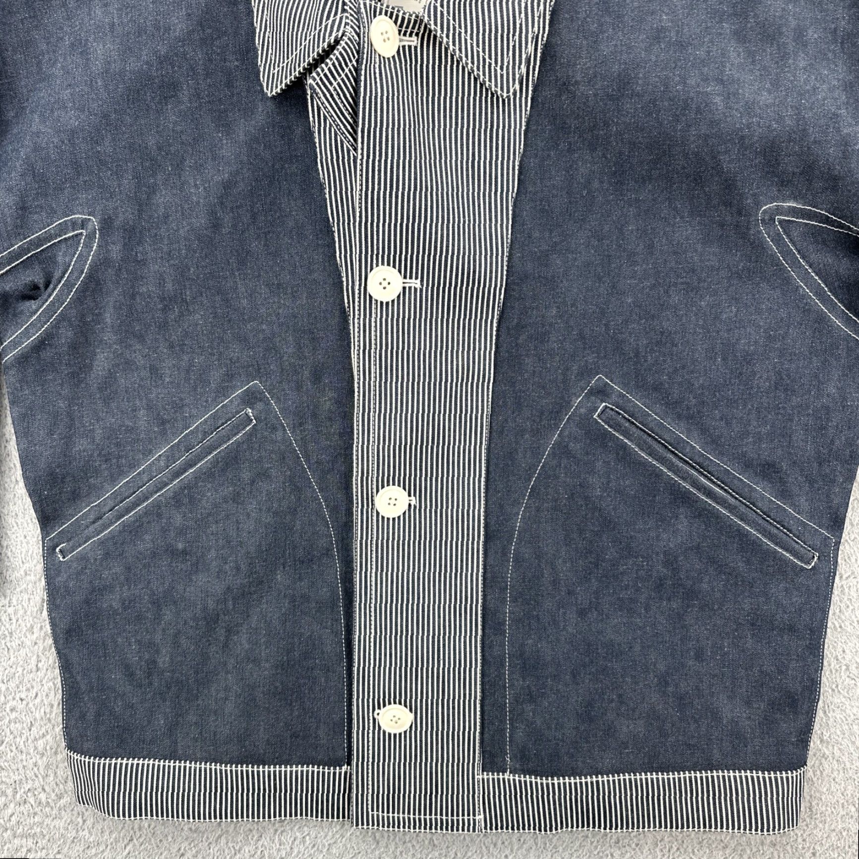 J.Crew VINTAGE J.CREW Jacket Men L Heavyweight Cotton Denim NWT Blue Collection Size US L / EU 52-54 / 3 - 4 Thumbnail
