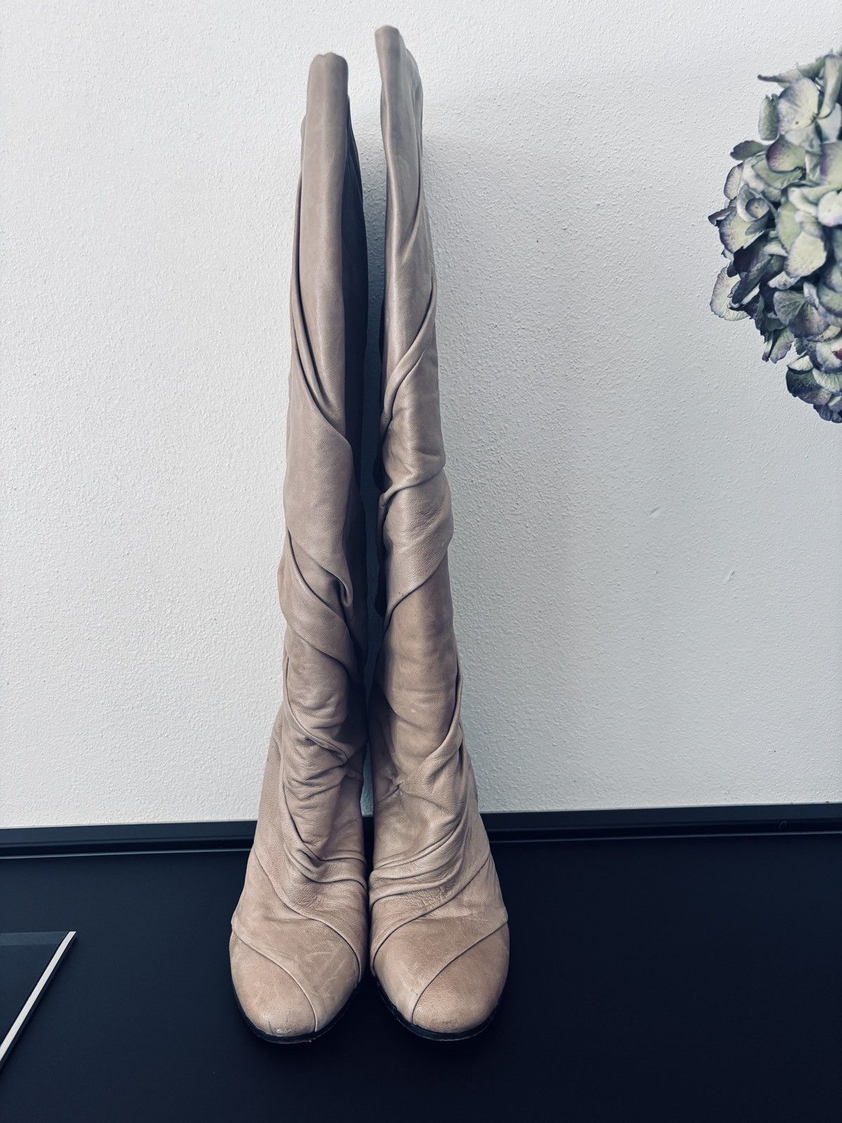 Marilyn Manson Draped boots high heels Size US 8 / IT 38 - 1 Thumbnail