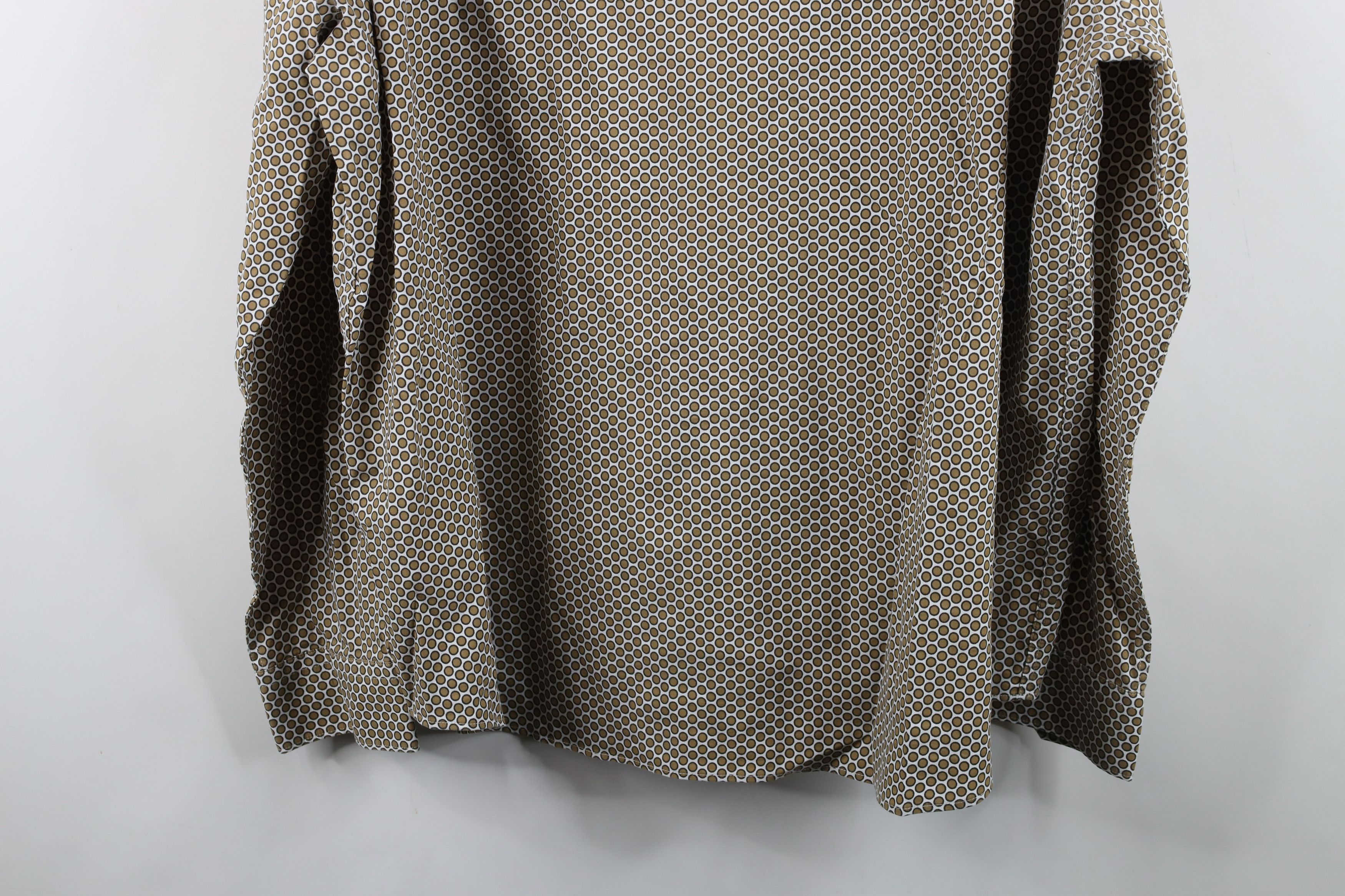 Express Express Stretch Polka Dot Collared Long Sleeve Button Shirt Size US XXL / EU 58 / 5 - 12 Thumbnail