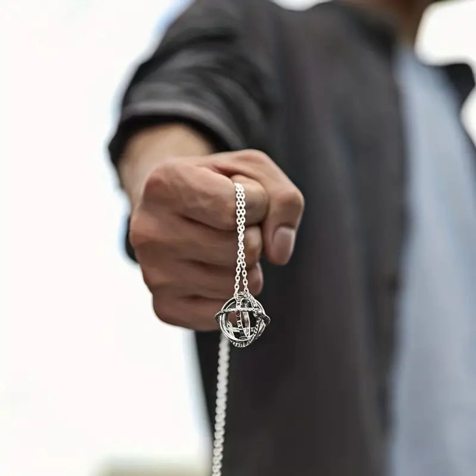 Other The Explorer Silver Astronomical Sphere Ring Pendant Charm 9 Size ONE SIZE - 3 Thumbnail