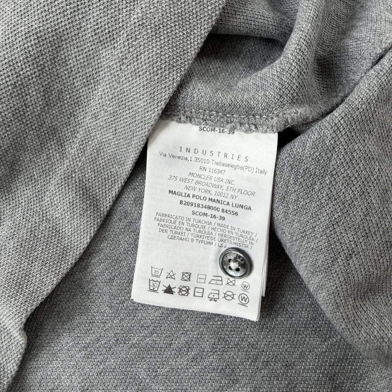 Moncler Moncler grey L/S polo shirt Size US M / EU 48-50 / 2 - 3 Thumbnail