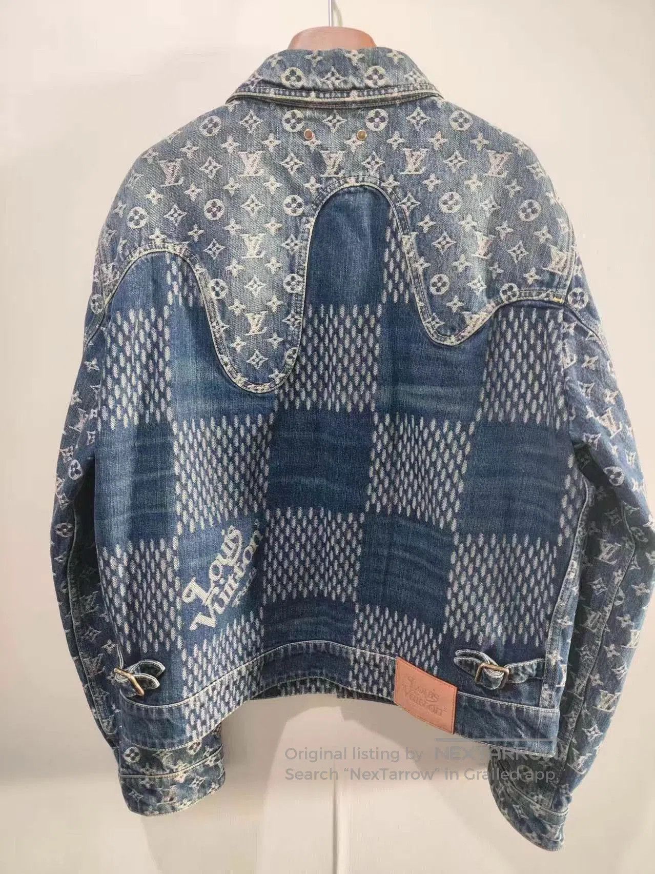 Louis Vuitton Blue Denim Jacket with Pattern - Size M. Size US M / EU 48-50 / 2 - 2 Thumbnail