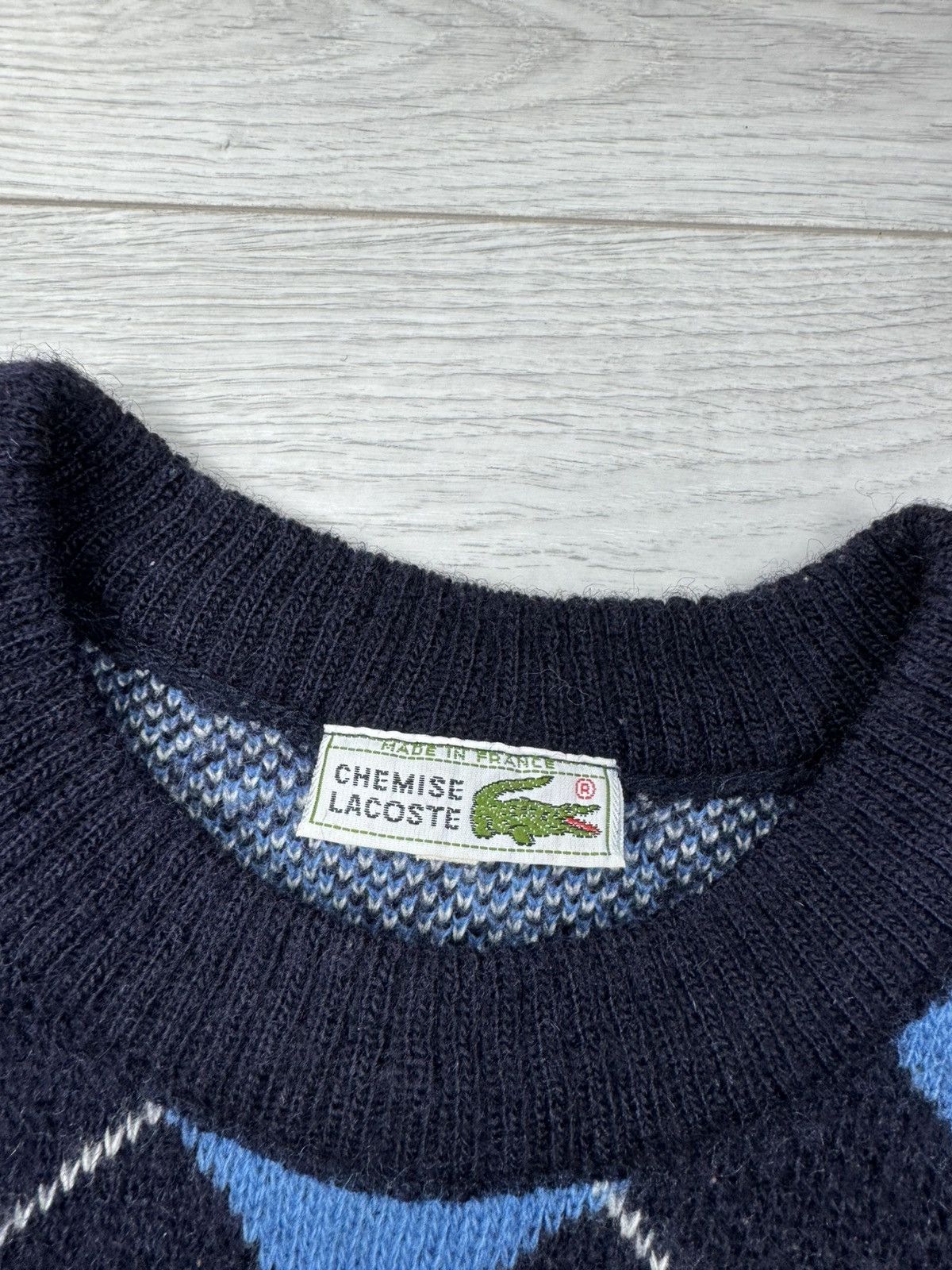 Lacoste × Vintage Vintage 90s Chemise Lacoste Sweater Size US L / EU 52-54 / 3 - 5 Thumbnail