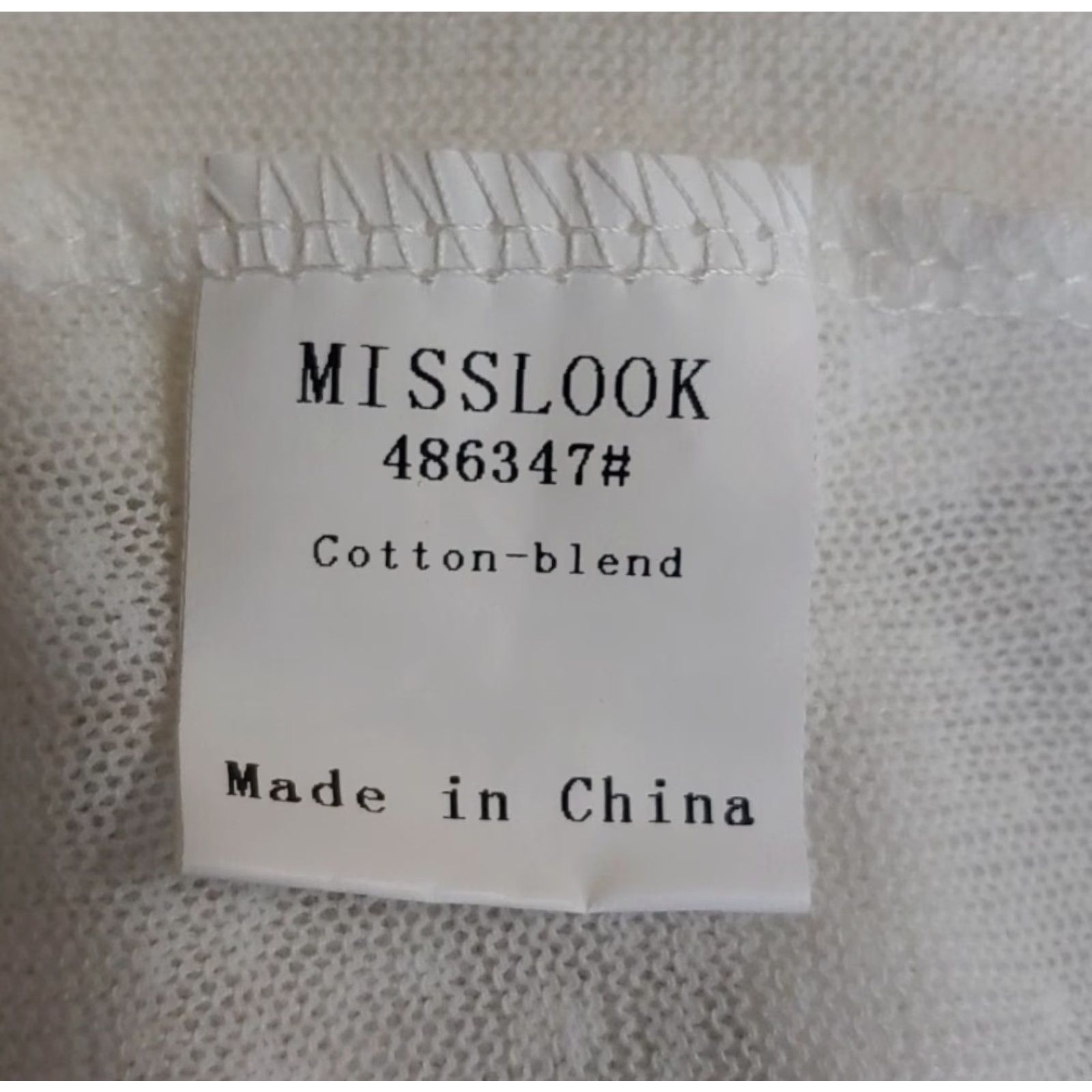 Vintage Misslook Top Womens XL White L/S Graphic Design Pullover Bus Peace Sign Blouse Casual Sleeve Knit Cotton Blend Round Neck Machine Washable Women Size XL / US 12-14 / IT 48-50 - 5 Thumbnail