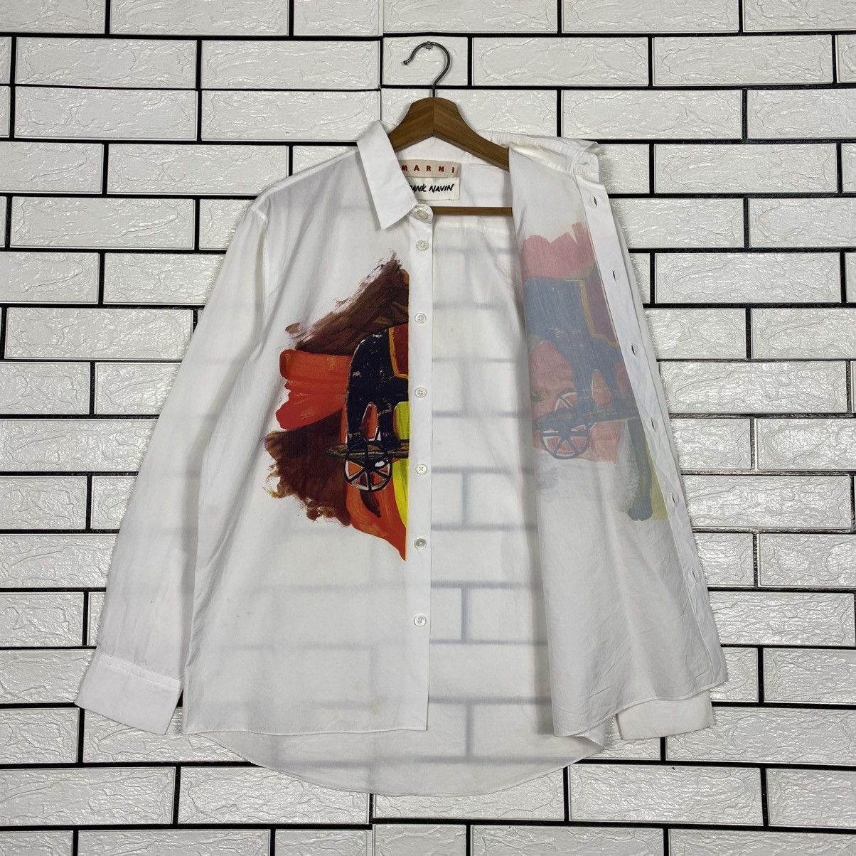 Marni 🔥BUTTON UPS MARNI X FRANK NAVIN OVER PRINT Size M / US 6-8 / IT 42-44 - 11 Thumbnail