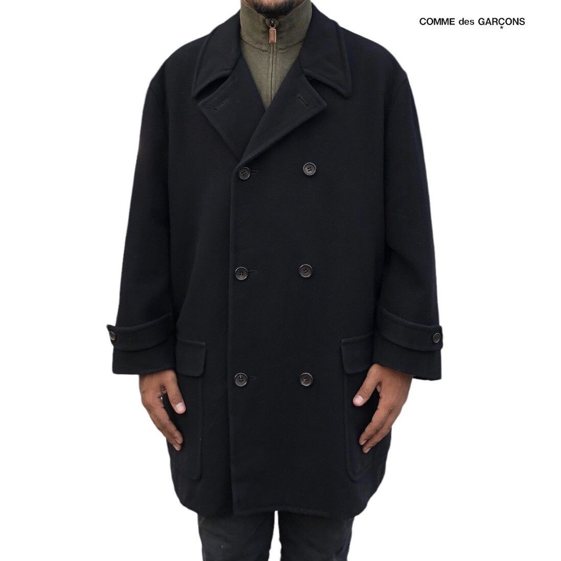 VTG 1988 COMME des GARÇONS Homme Long Peacoat Jacket