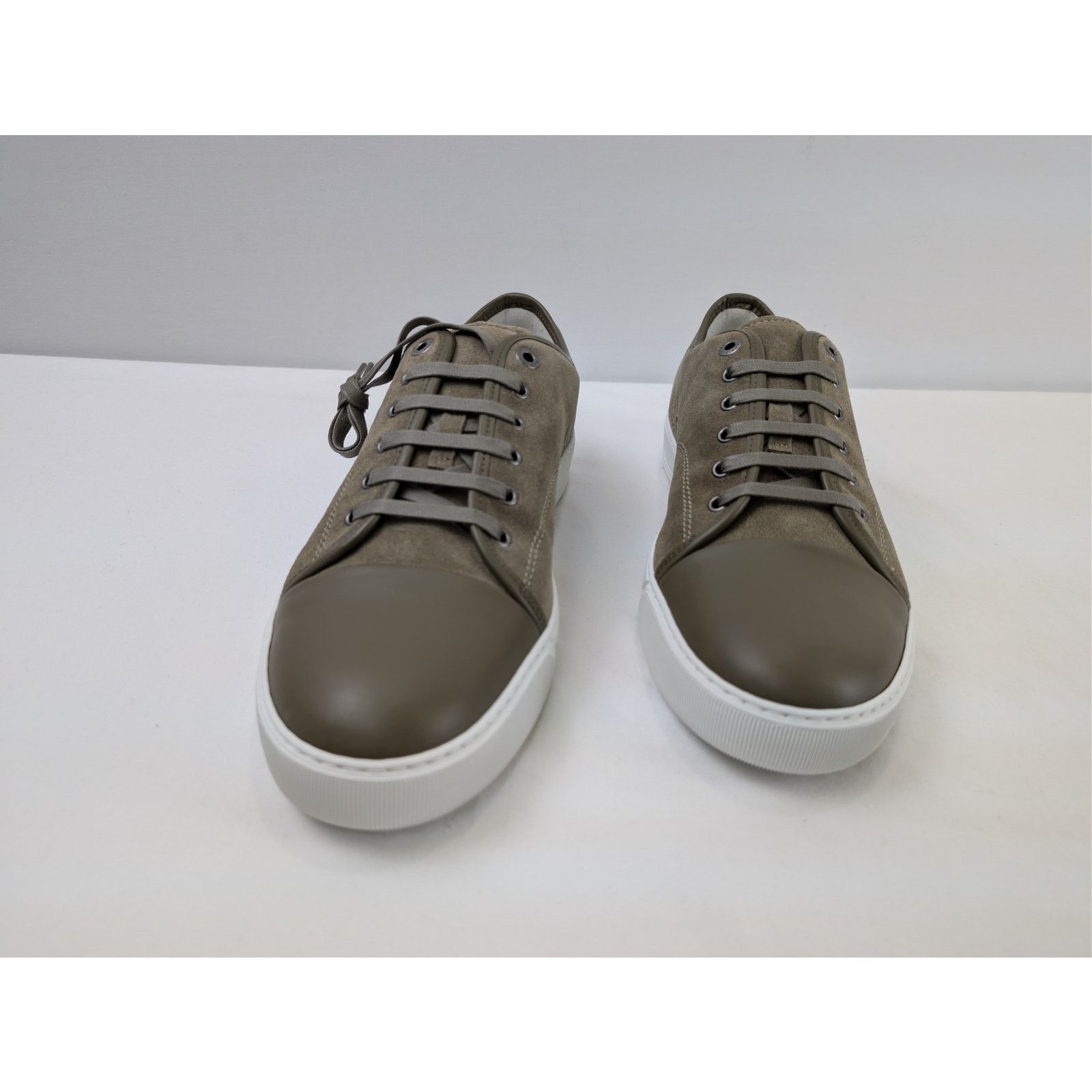 Lanvin o1rshd1 DBB1 Sneakers Shoe in Brown/White Size US 11 / EU 44 - 7 Thumbnail