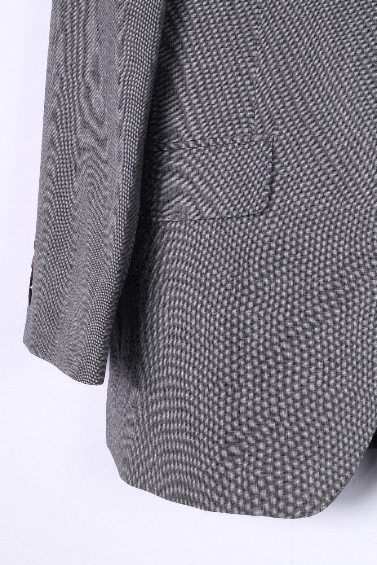 Jaeger Jaeger Men 40 Long Blazer Grey Wool Vintage 6394 Size 40L - 6 Thumbnail