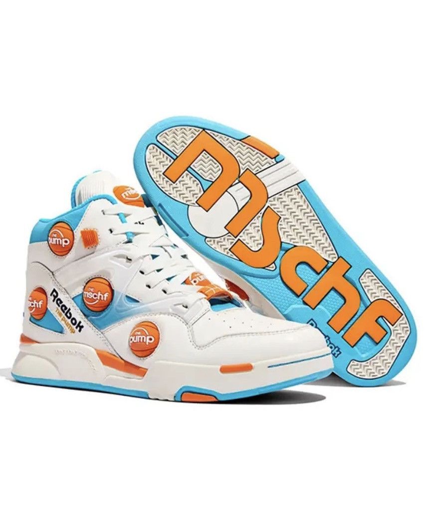 MSCHF MSCHF x Reebok Omni Zone IX Pump size 7 Blue Orange MSCHF013 Size US 7 / EU 40 - 13 Thumbnail
