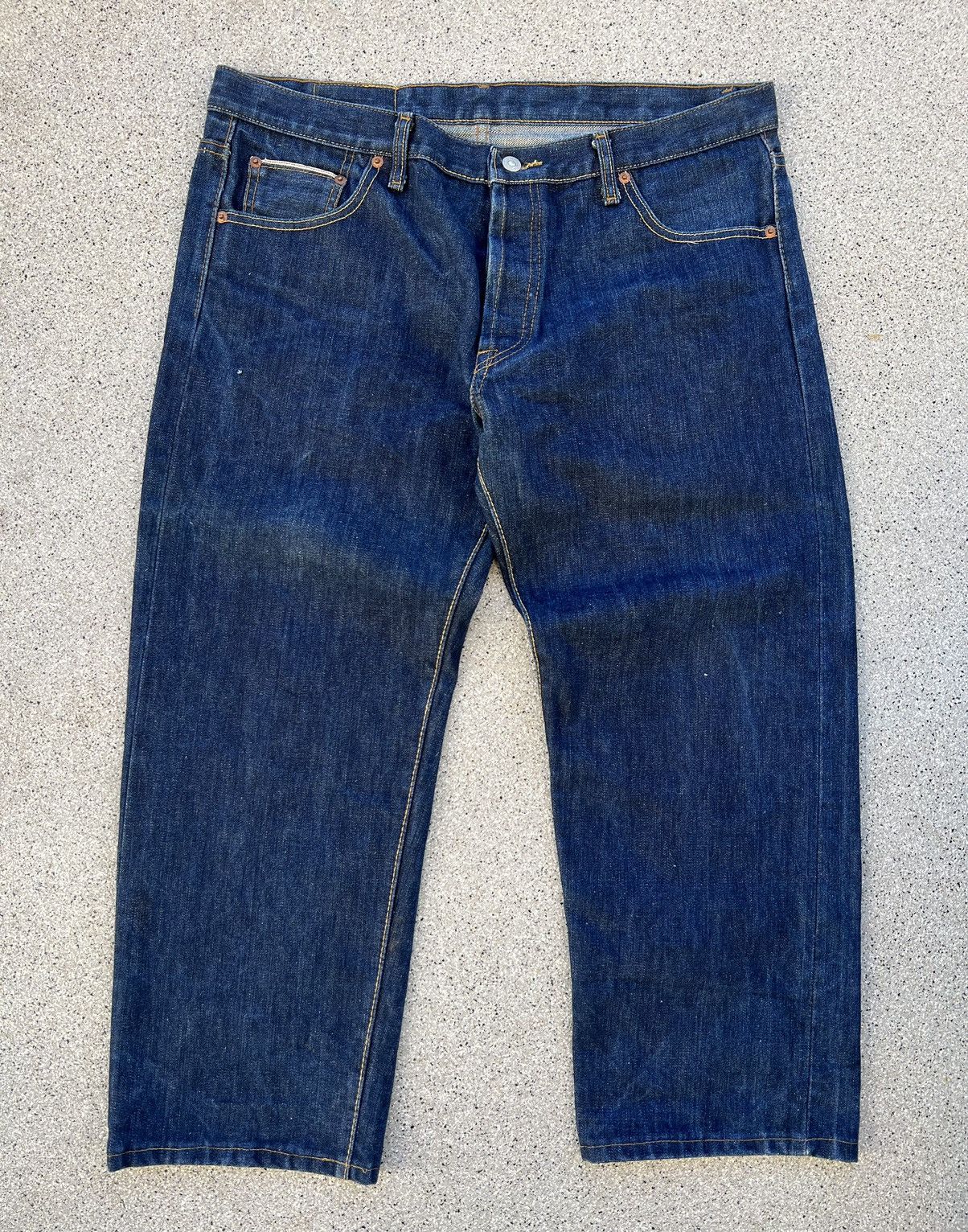 image of Levis 501 Xx Selvage Denim Jeans Made In Usa Big E in Blue, Men's (Size 38)