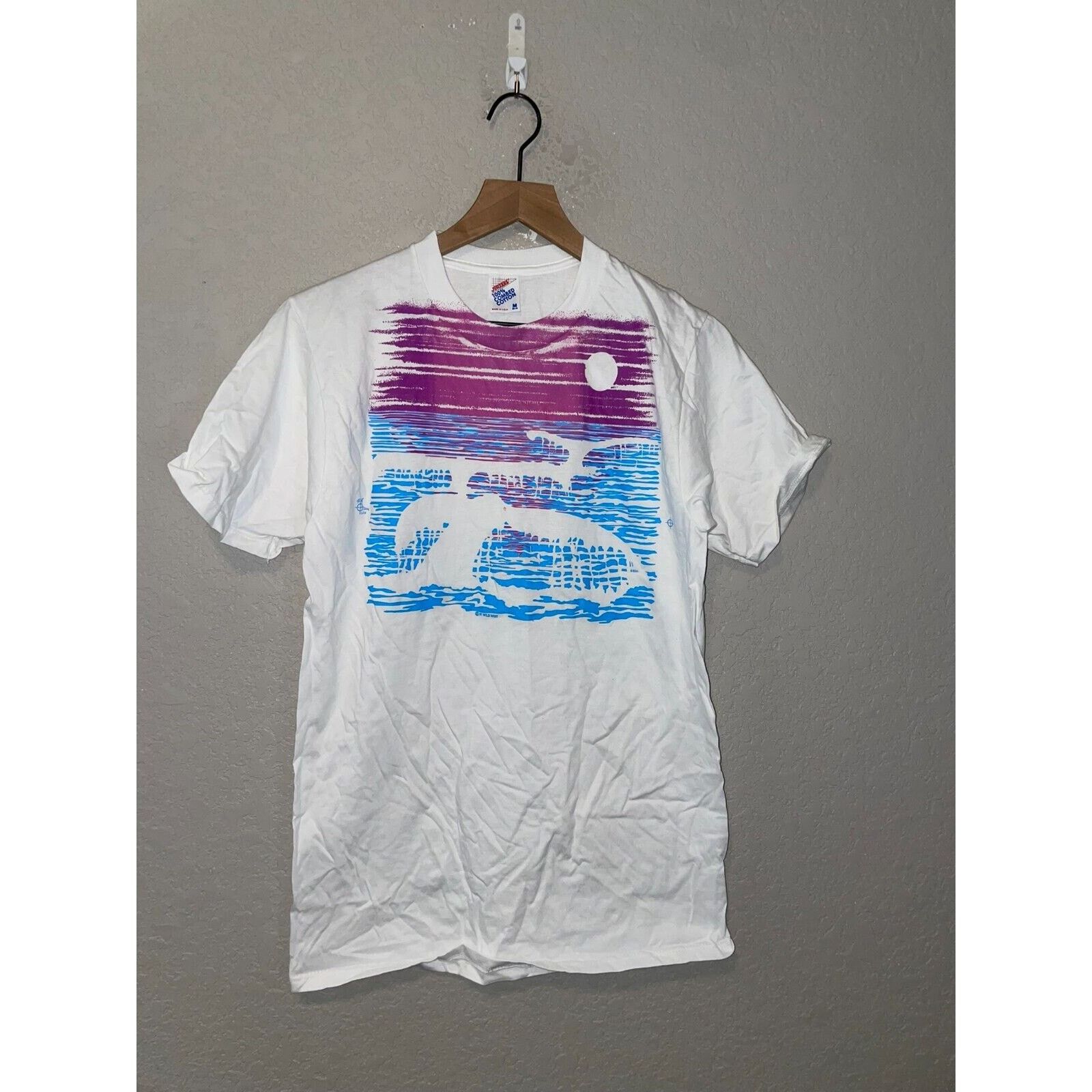 Jerzees Vintage Test Print Shirt YMCA Rockies Whale Tail Tee Summer Size US M / EU 48-50 / 2 - 1 Thumbnail