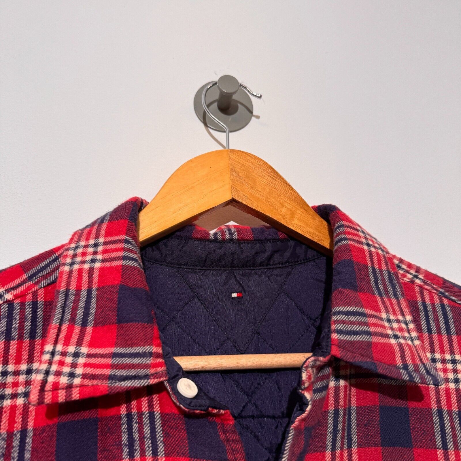 Tommy Hilfiger × Vintage Tommy Hilfiger Red Blue Polyester Cotton Jacket Size XS 90s Size US XS / EU 42 / 0 - 5 Thumbnail