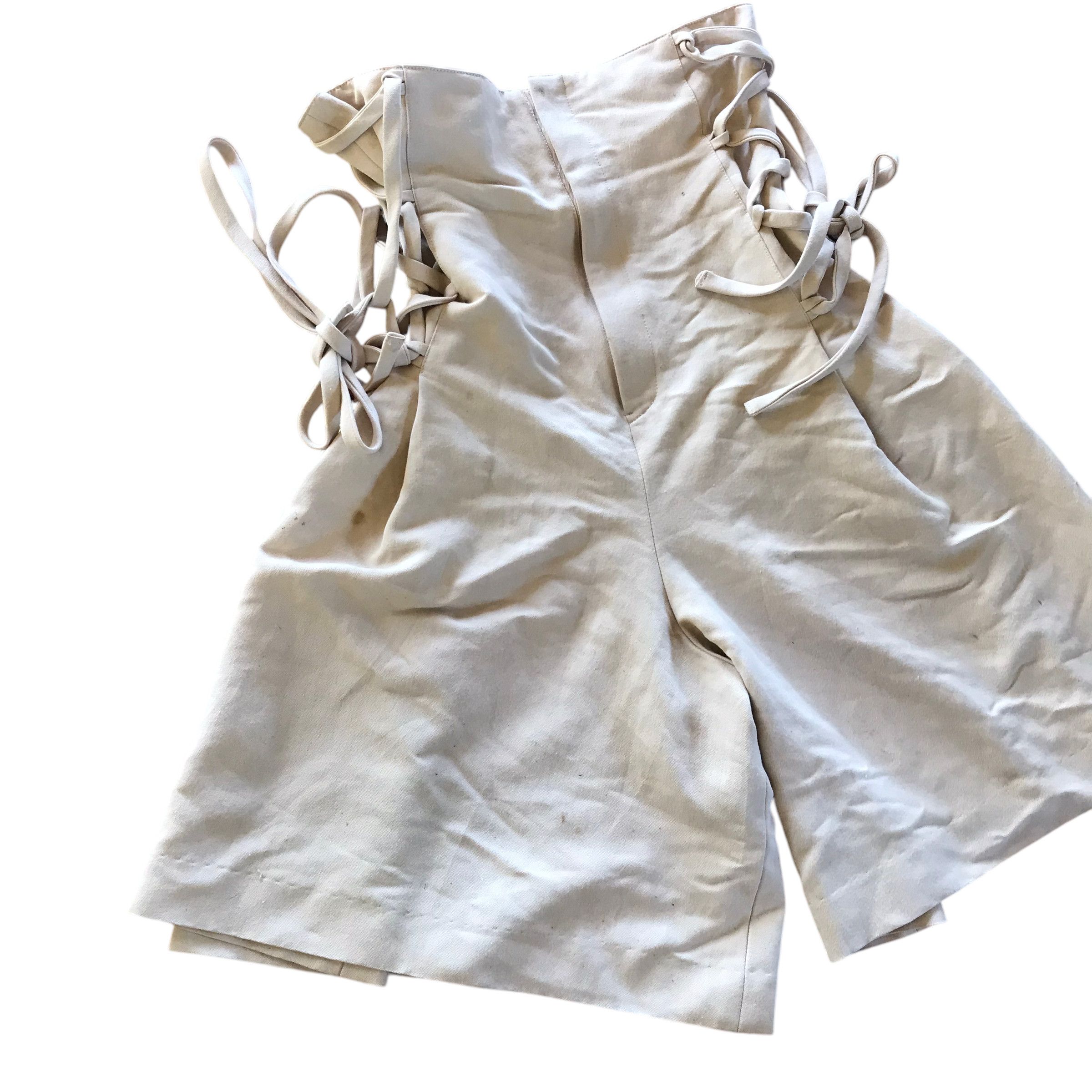 Issey Miyake RARE 90s ISSEY MIYAKE High Waist Corset Pants Skirt Size 26" / US 2 / IT 38 - 2 Thumbnail
