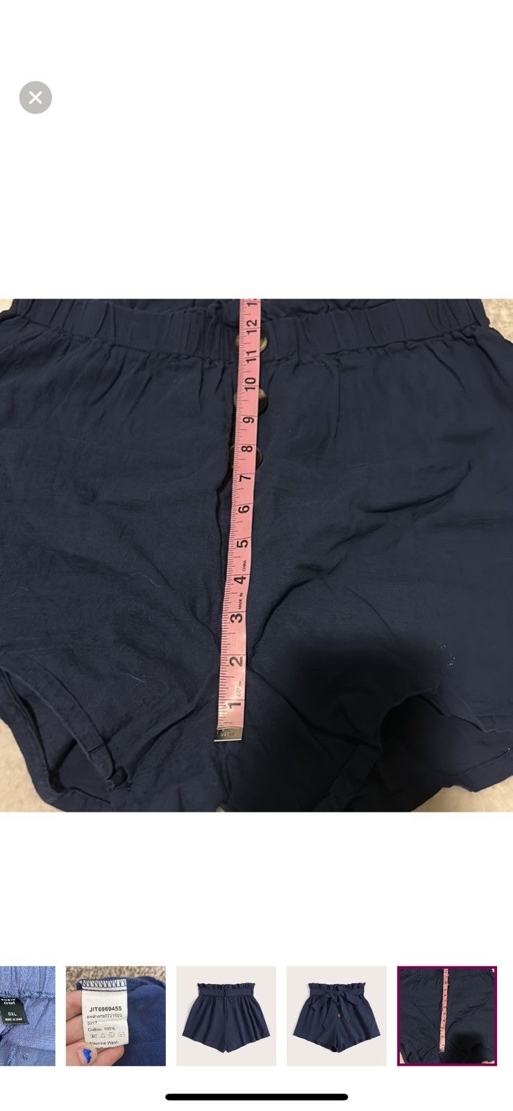 Shein Shein 0XL Paperbag shorts Size 36" / US 14 / IT 50 - 8 Thumbnail