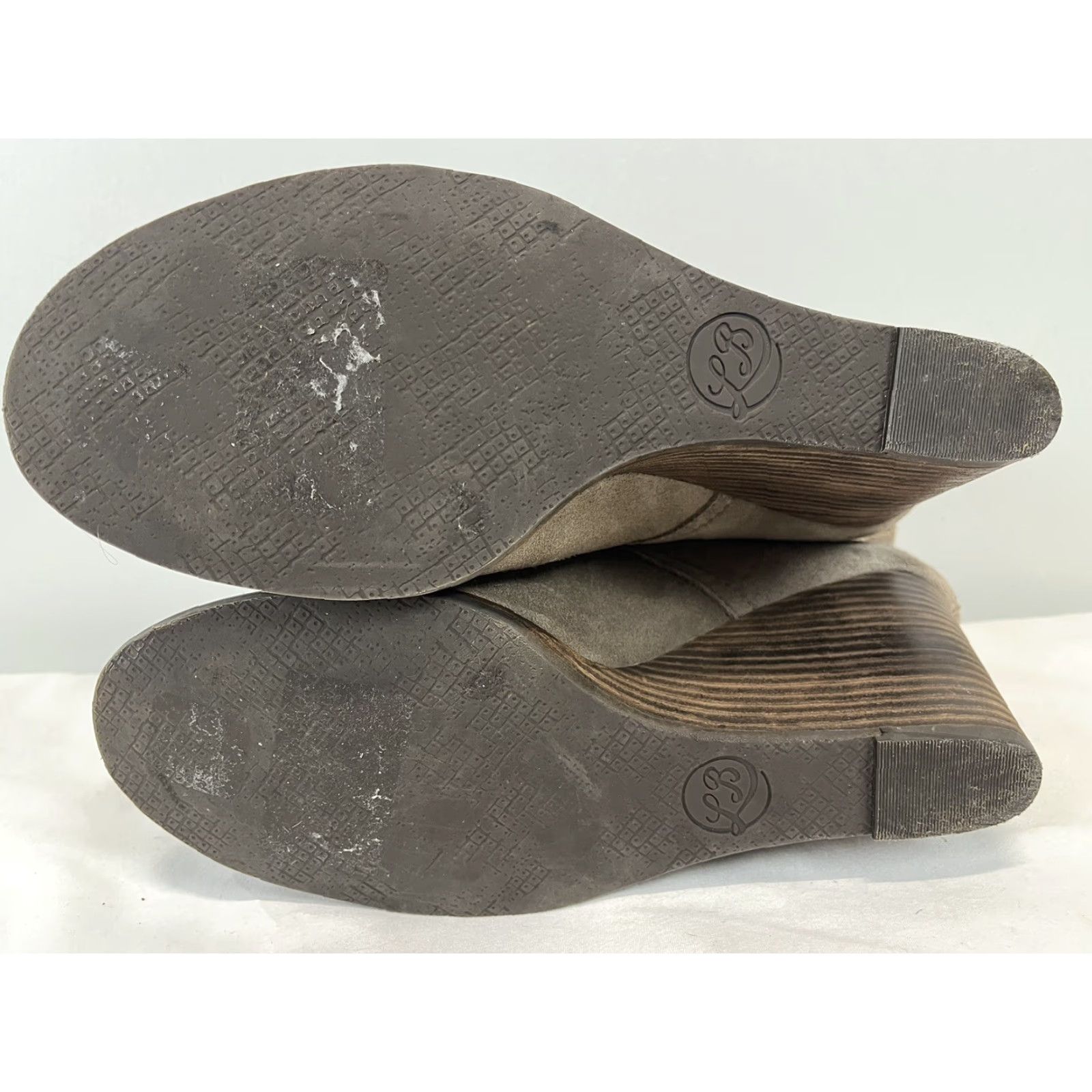 Lucky Brand Lucky Brand Tamer Wedge Boot Bootie Women Sz 10 Gray Suede Ankle Pull On Womens Size US 10 / IT 40 - 5 Thumbnail