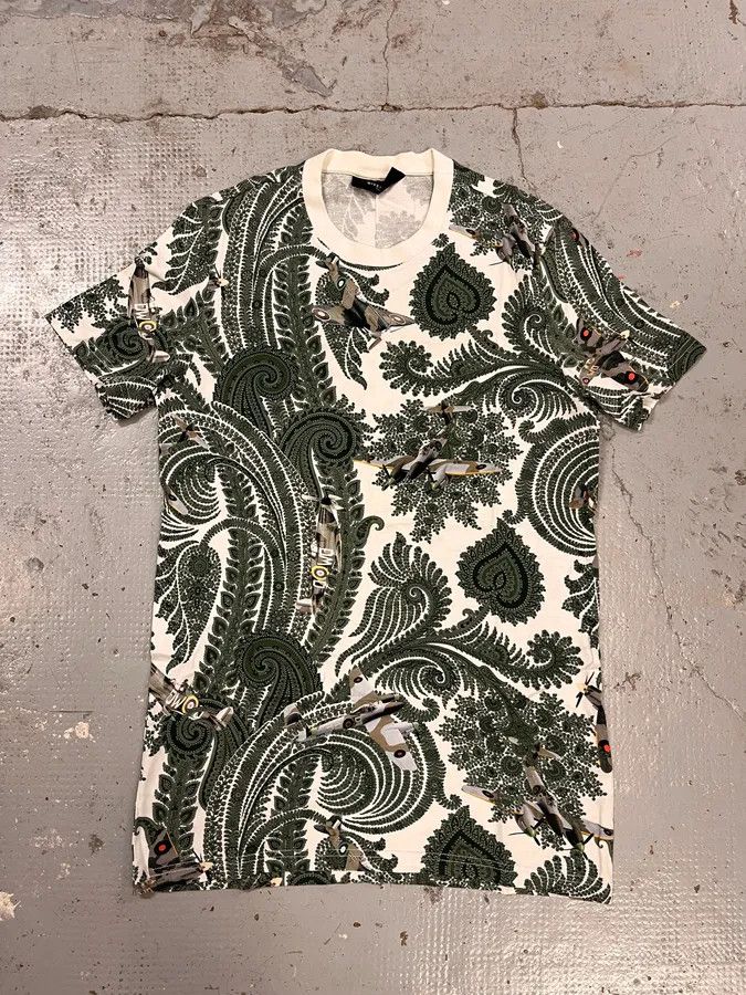 Givenchy SS2013 Givenchy Planes War Green T-Shirt by Riccardo Tisci Size US S / EU 44-46 / 1 - 1 Thumbnail