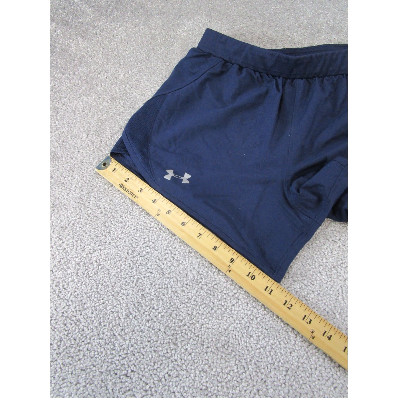 Under Armour Under Armour Shorts Womens XS Heatgear Navy Blue Villanova Wildcats NEW Size 26" / US 2 / IT 38 - 6 Thumbnail